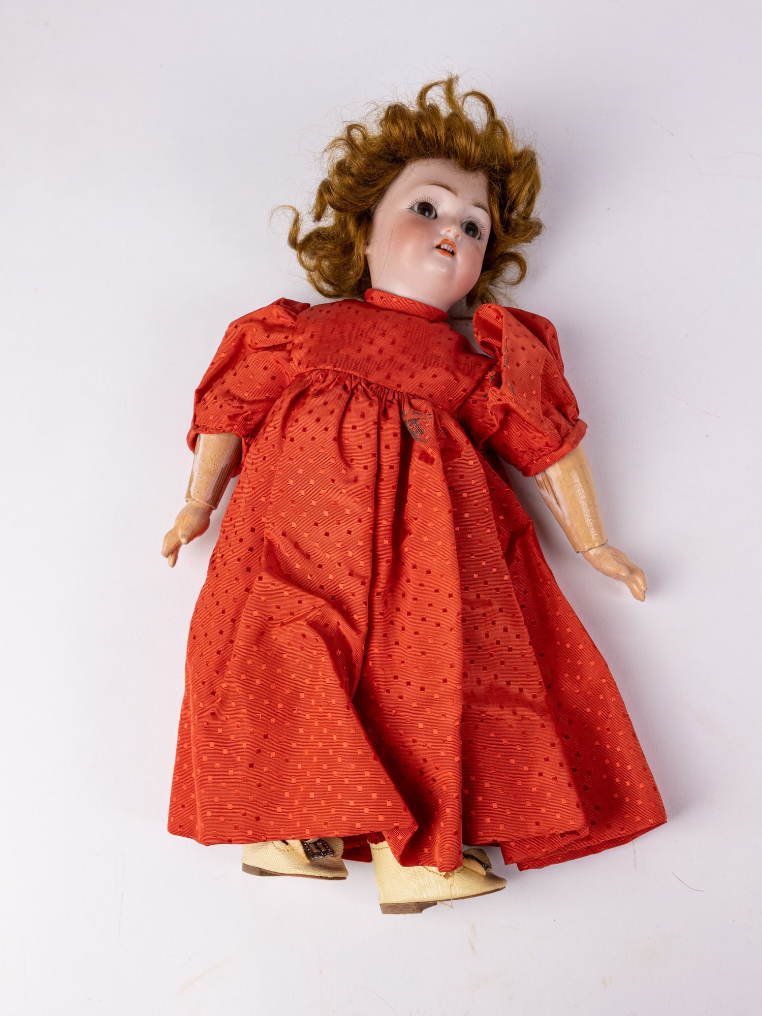 Antique C. M. Bergmann Simon & Halbig 12" Bisque Doll: Bisque head, composition arms, legs, and body. Marked "S & H C.M.B. 3" Size 12" H Literature Brooks Auction – Online Auction Terms & Conditions Contact: (856) 694-2960 | info@brooks.auction