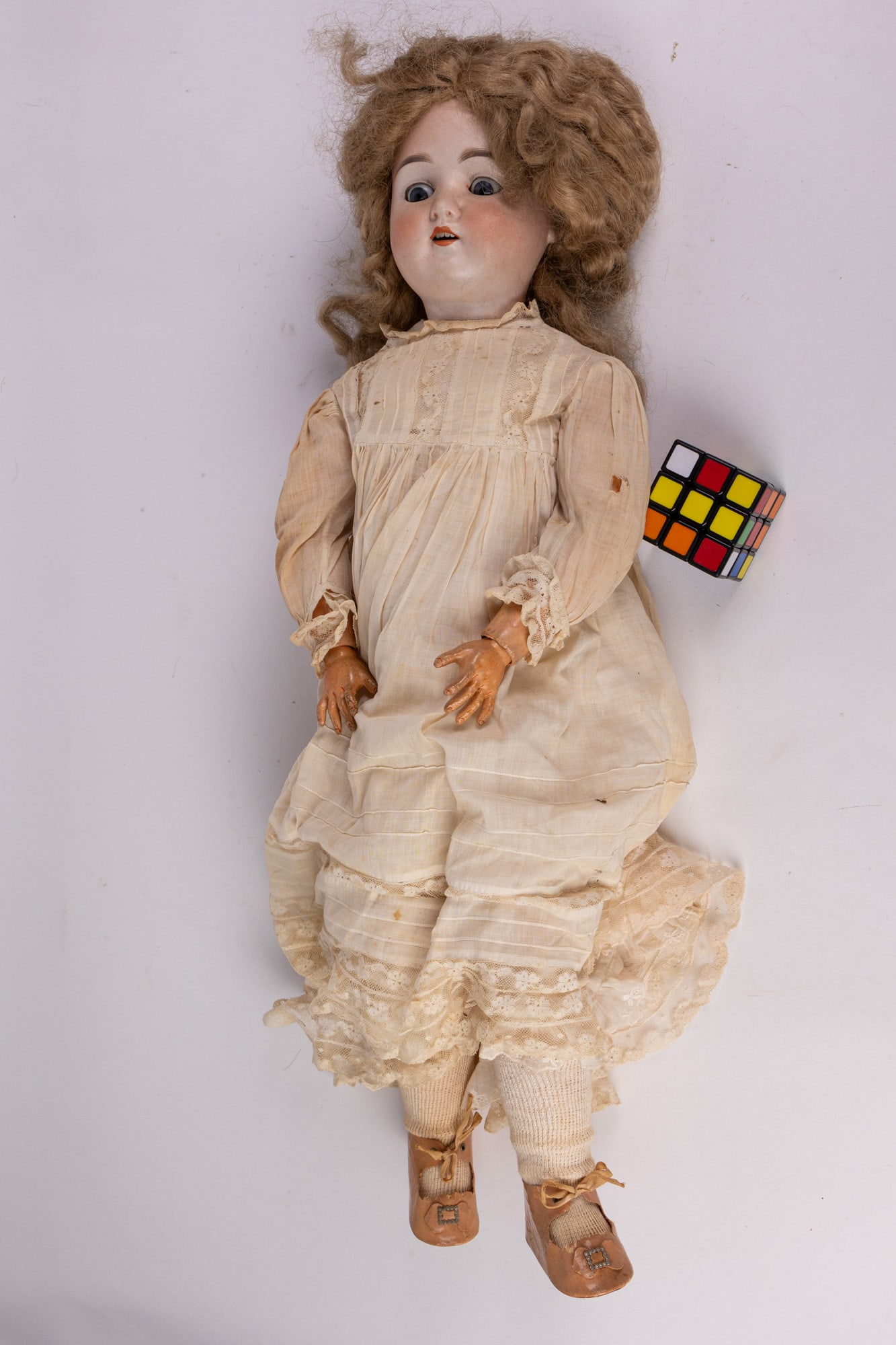 Antique 26" German Bisque Doll - 2