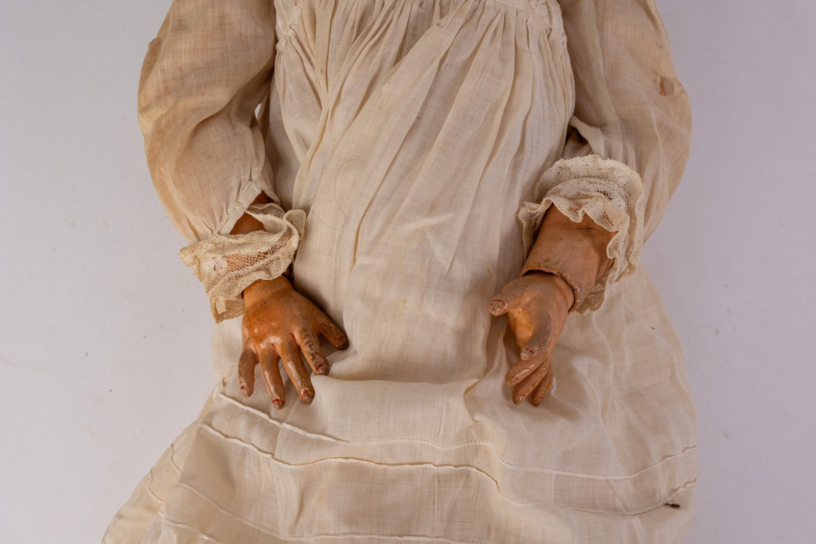 Antique 26" German Bisque Doll - 4