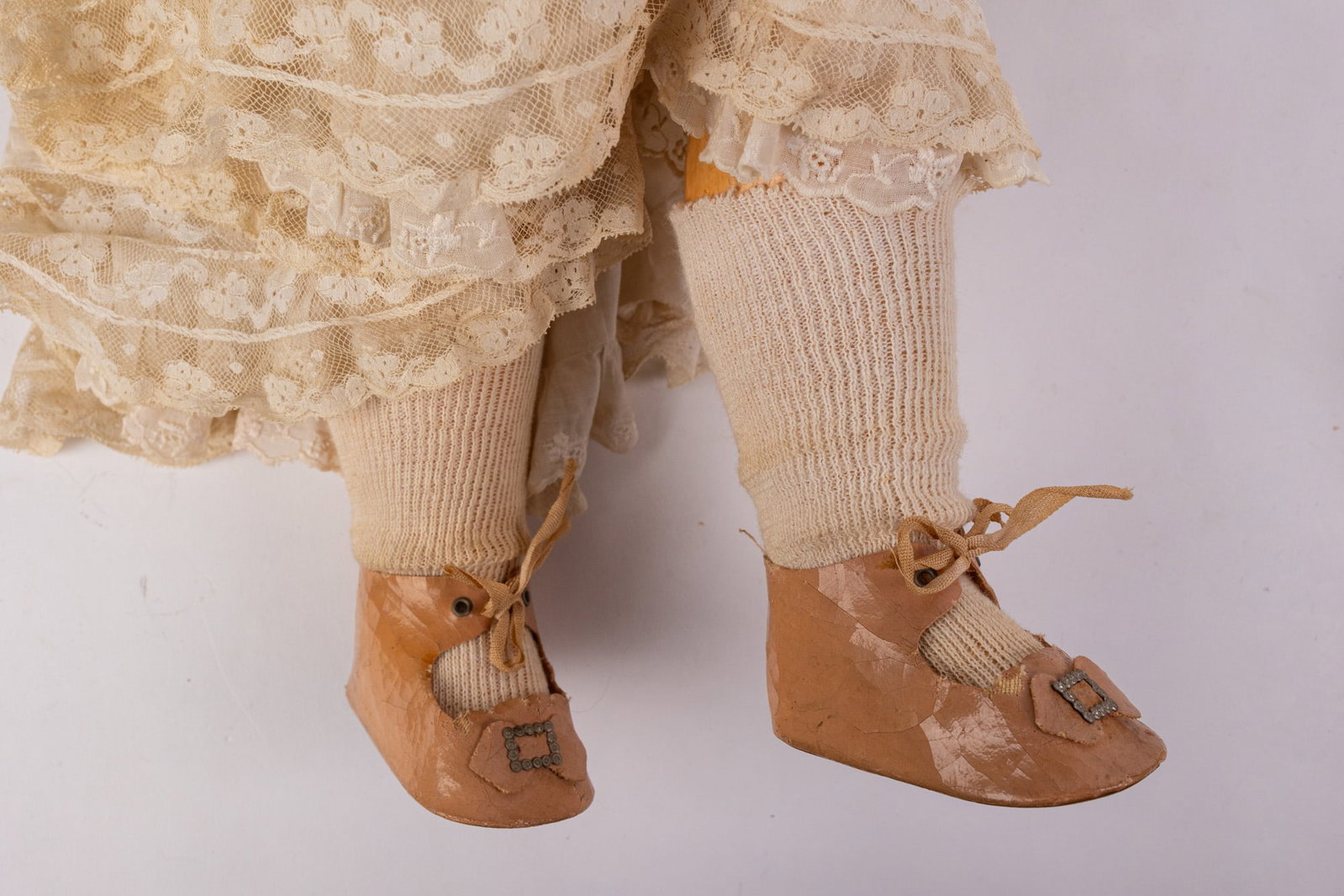 Antique 26" German Bisque Doll - 5