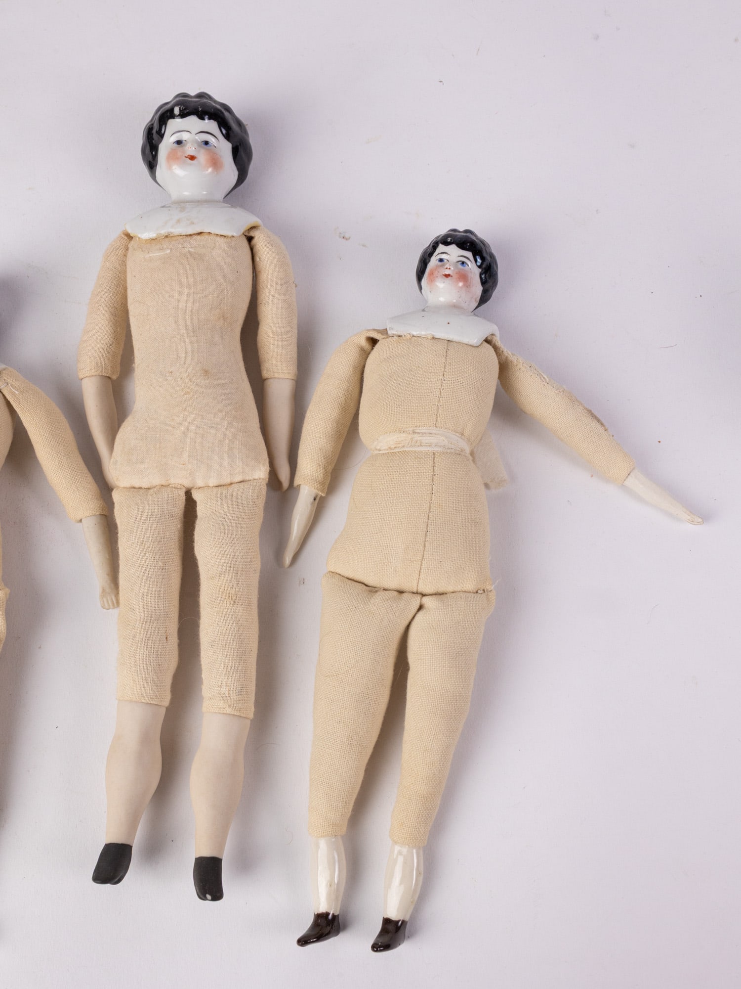 (4) Antique China Head Dolls - 4