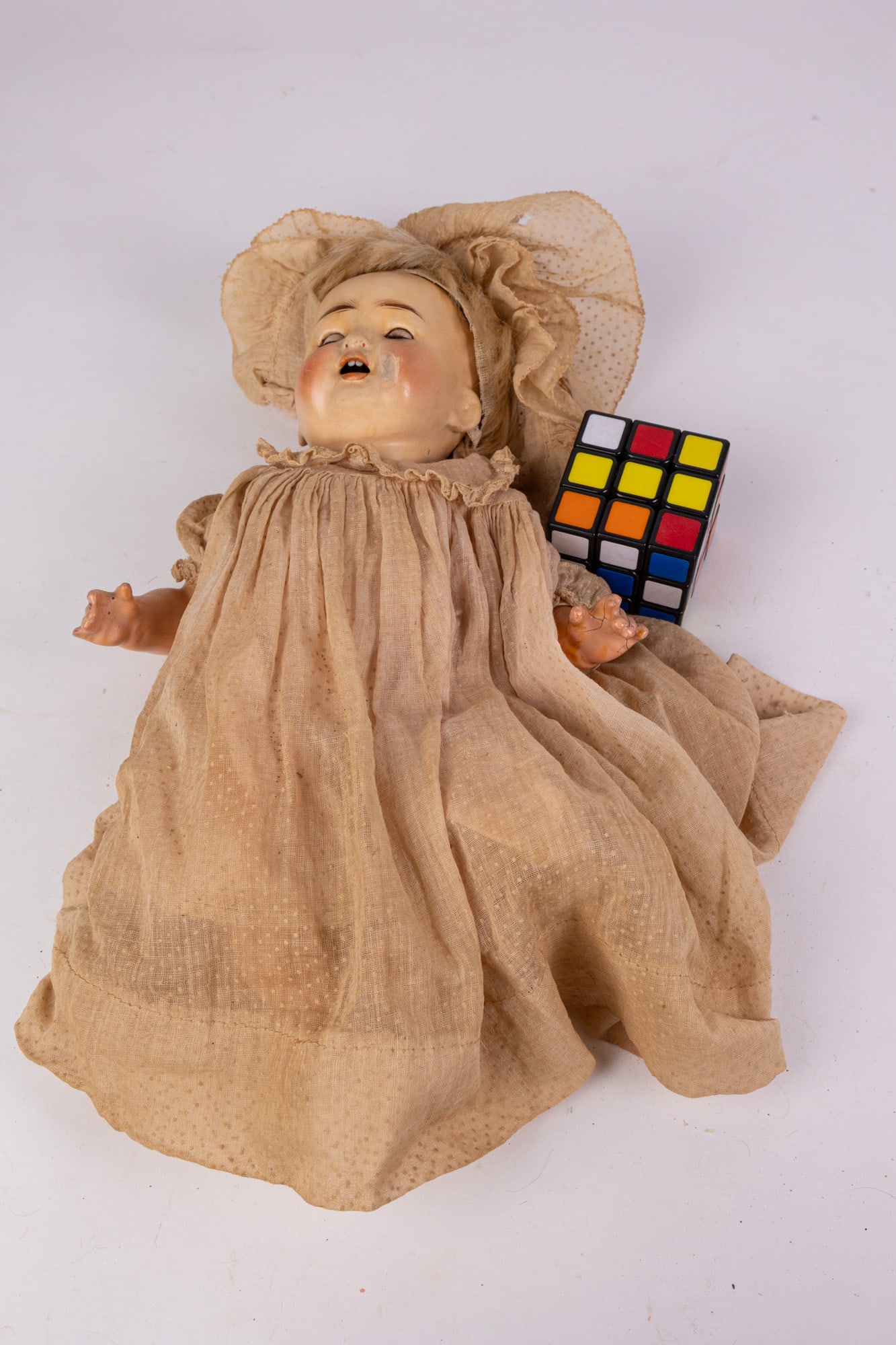 Antique 14" Bisque Baby Doll - 2