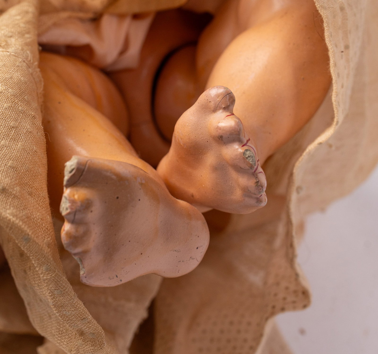 Antique 14" Bisque Baby Doll - 5