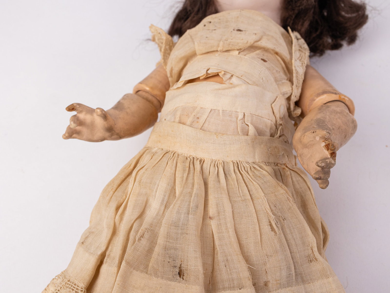 Antique German Bisque 14" Doll - 4