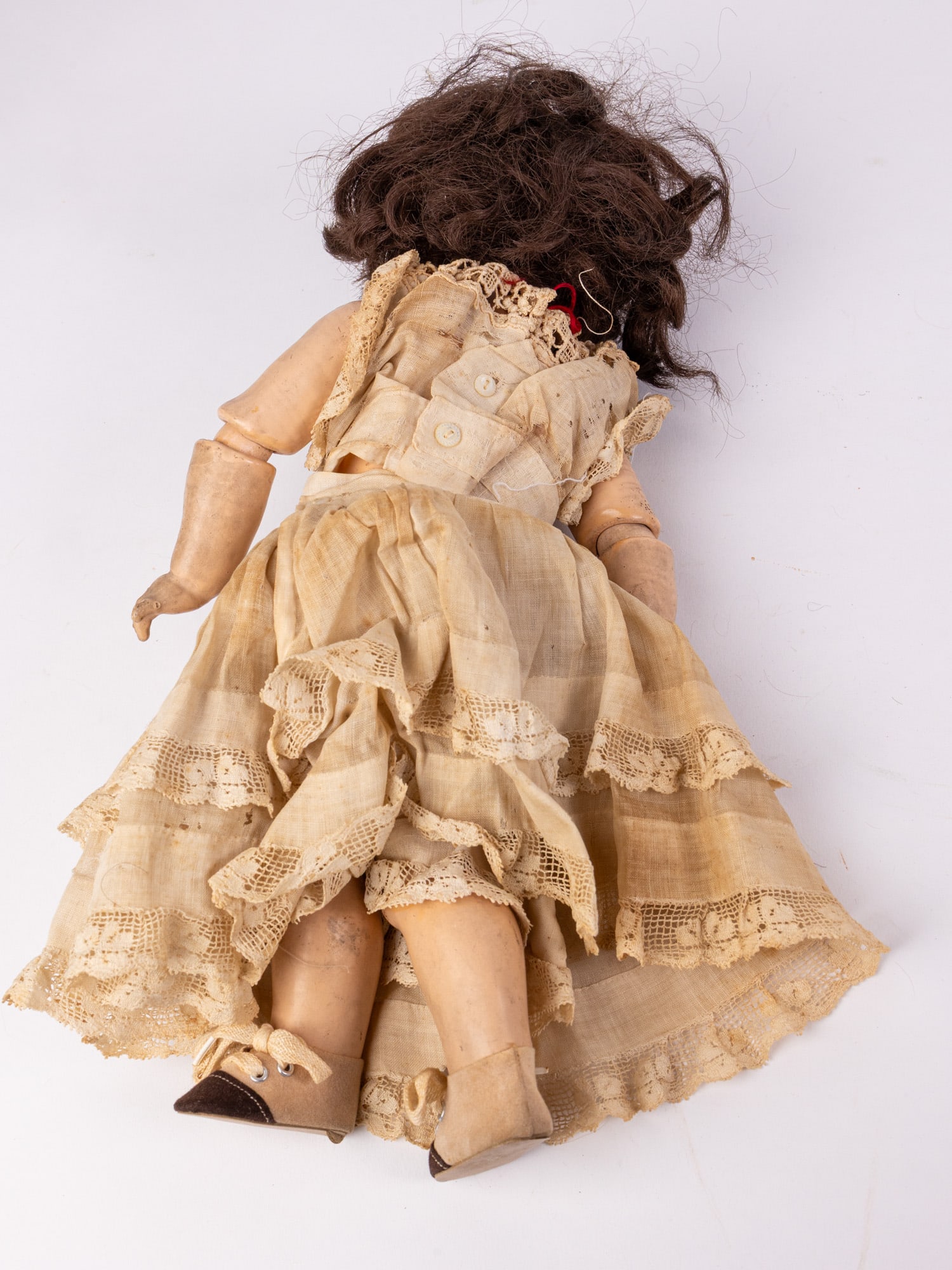 Antique German Bisque 14" Doll - 6