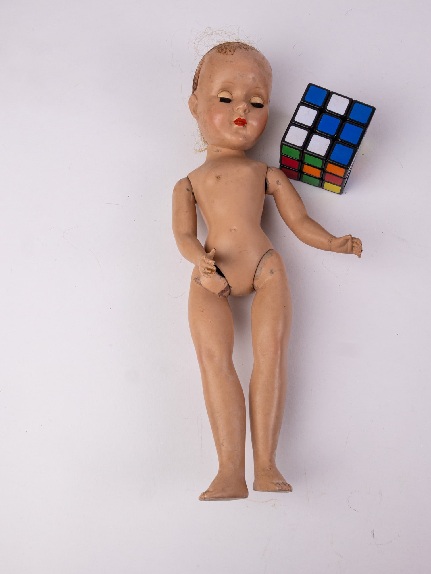 Vintage Mid Century Plastic Doll - 2
