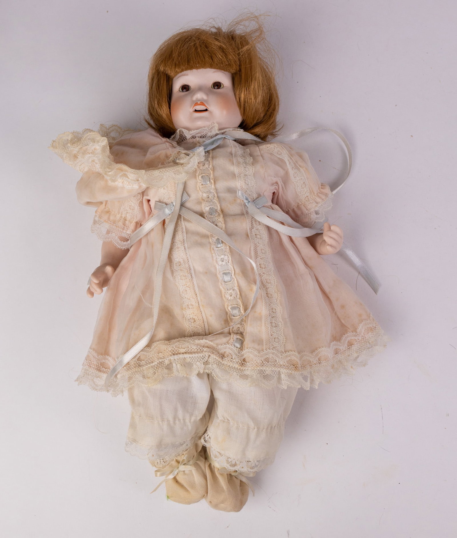 Porcelain Glass-Eyed 15" Doll (1 of 3)