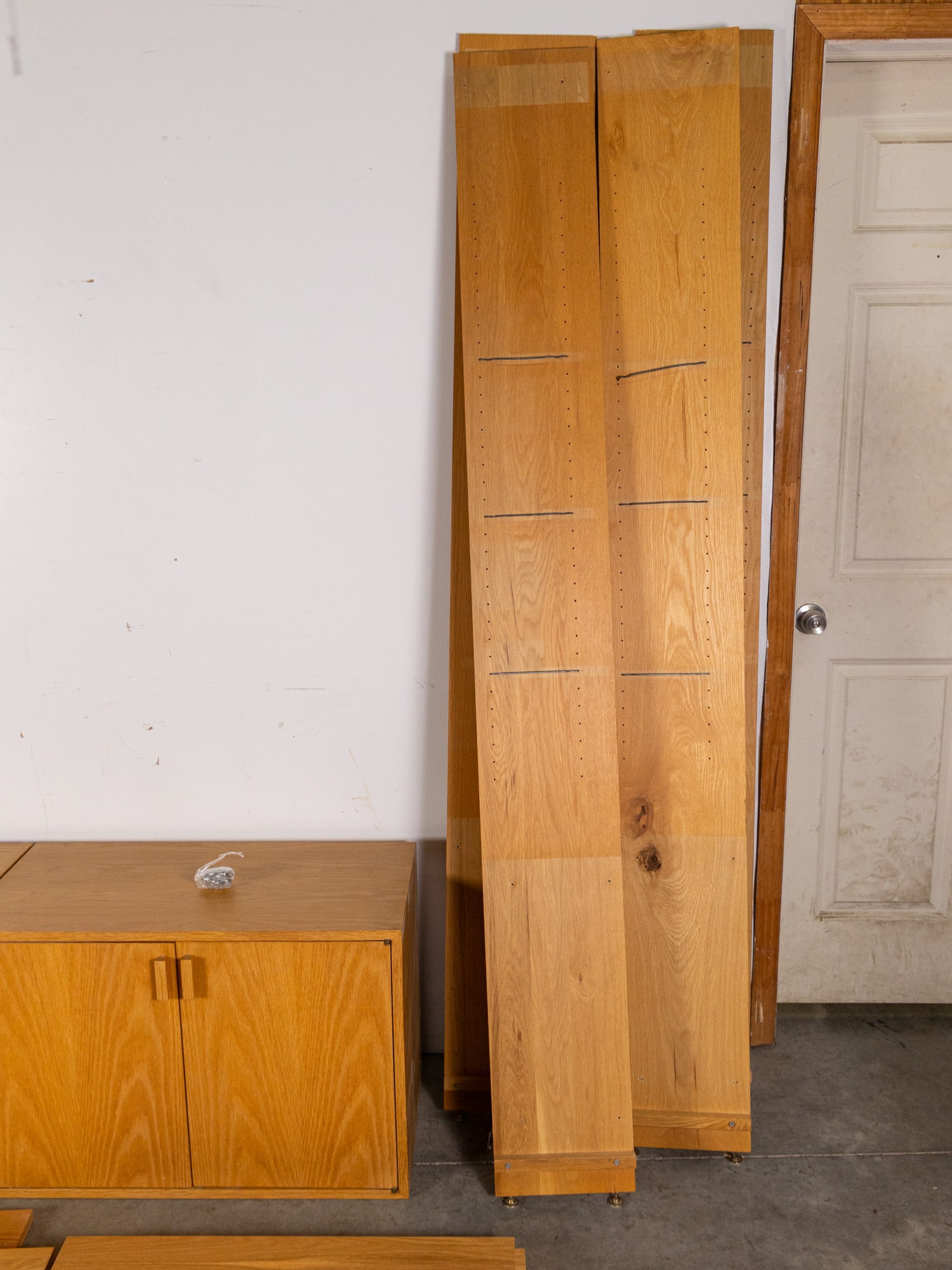 Charles Webb Studio Mid Century Modern Oak Wall Unit - 7