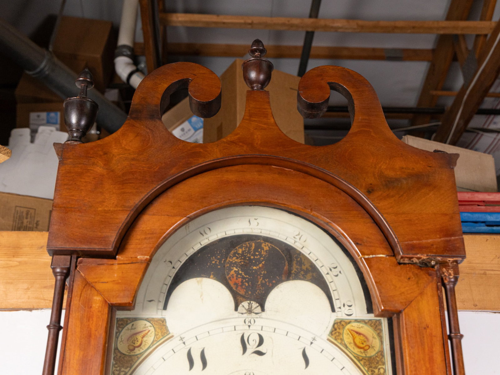Antique Late 18th, Early 19th Century 8.5' Tall Case Grandfather Clock - 7