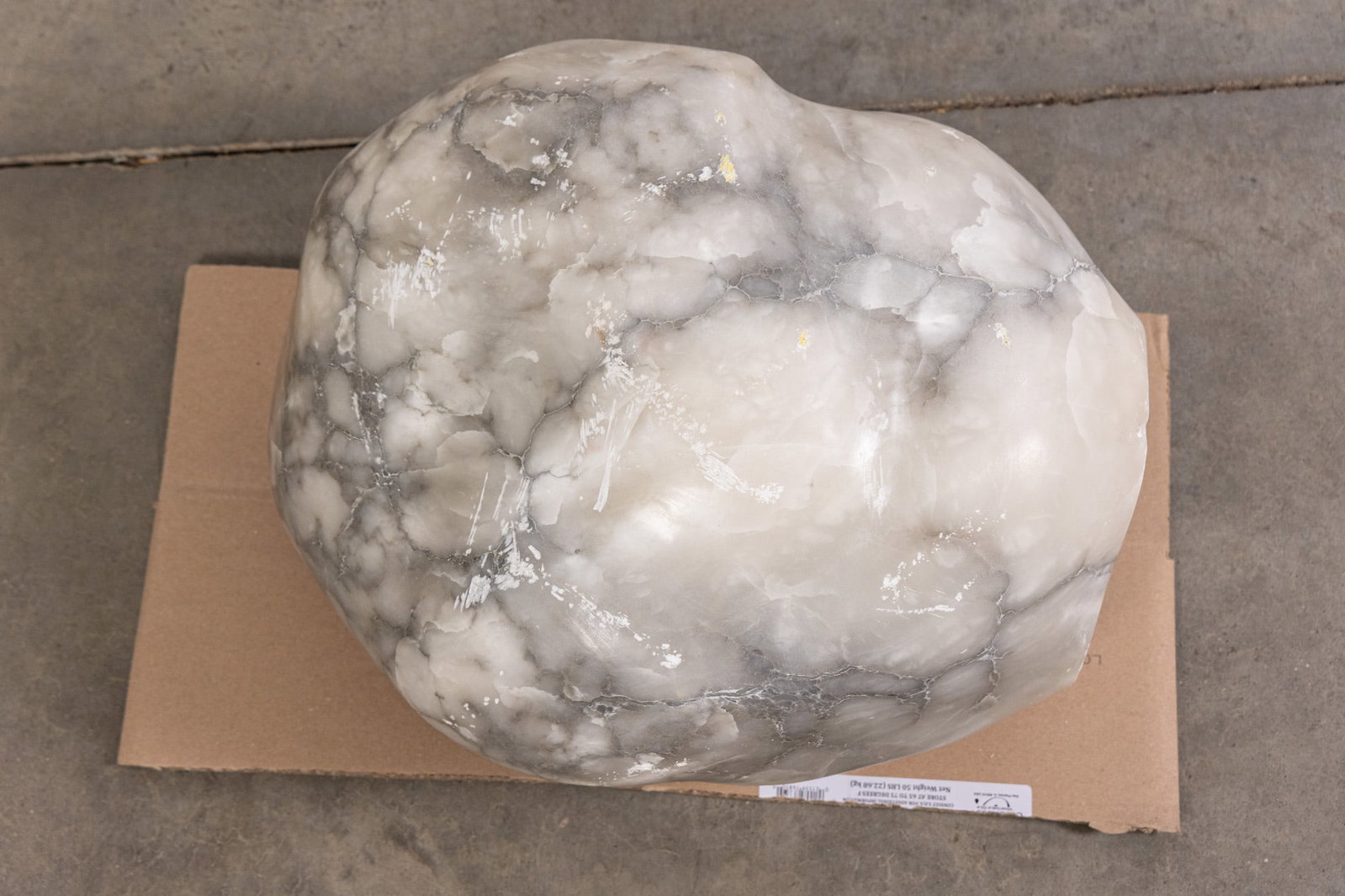 Large Amorphous Marble Decorative Stone Sculpture - 2