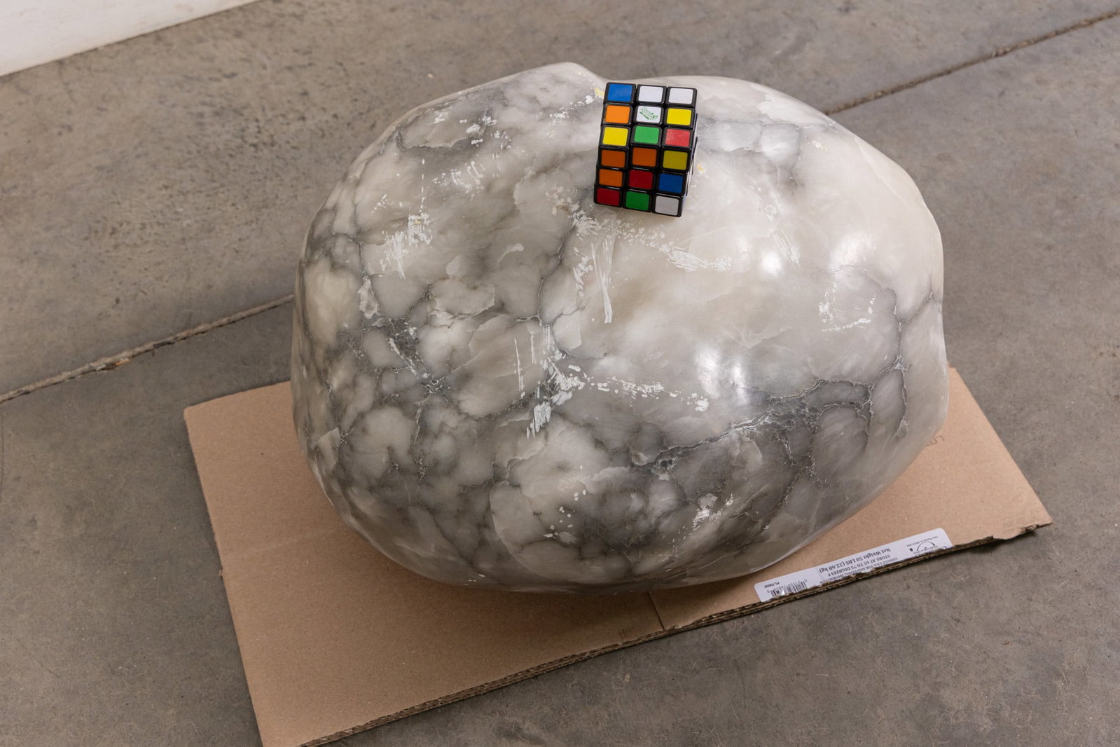Large Amorphous Marble Decorative Stone Sculpture - 7