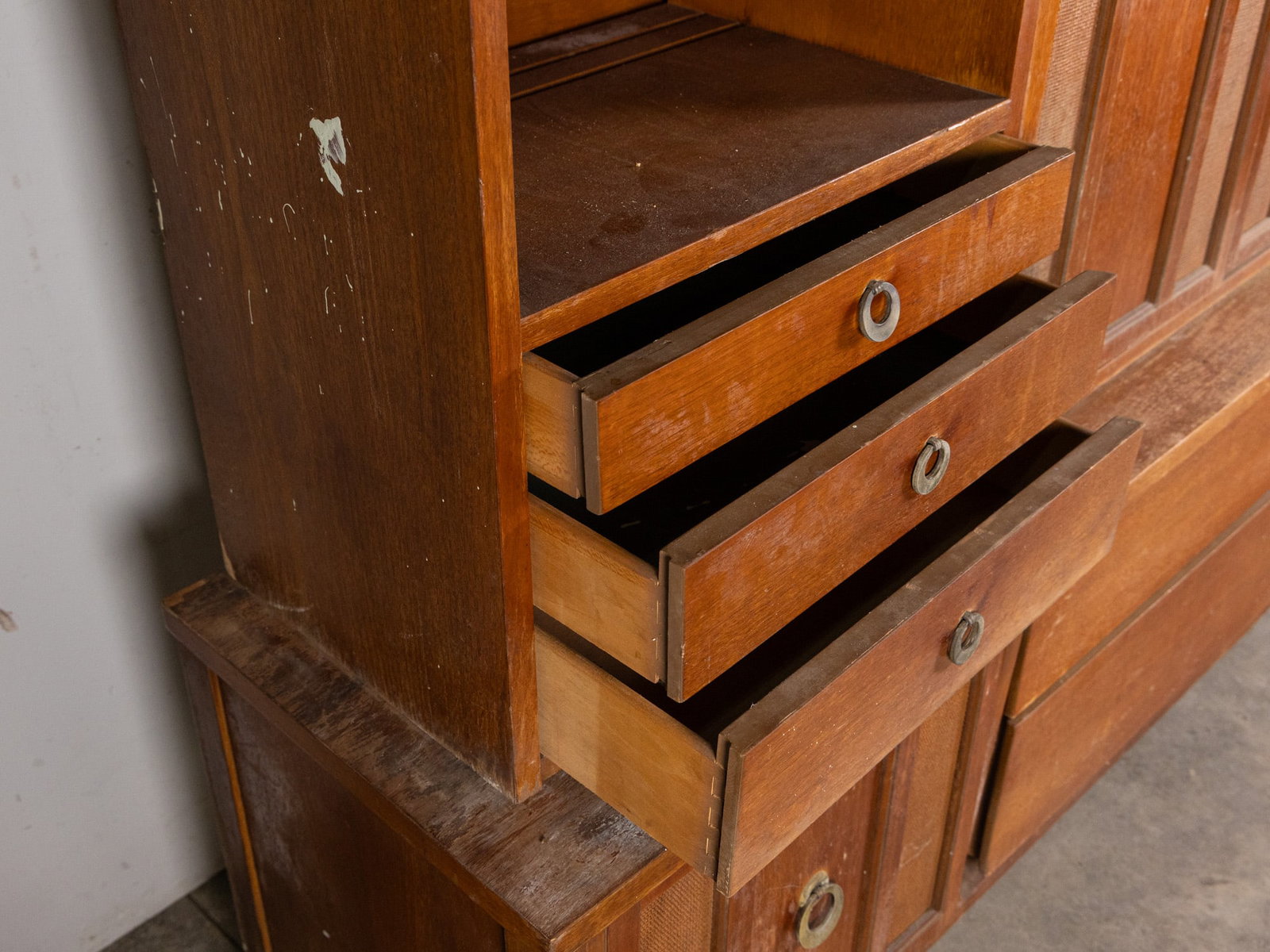 Mid Century Modern Two Piece Console - 7