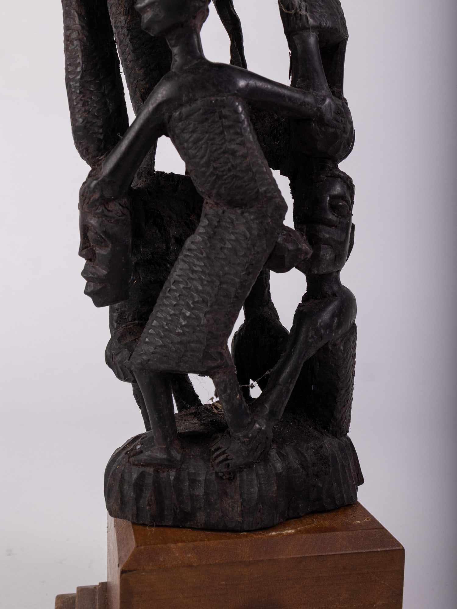 African Makonde Tree of Life Sculpture - 3