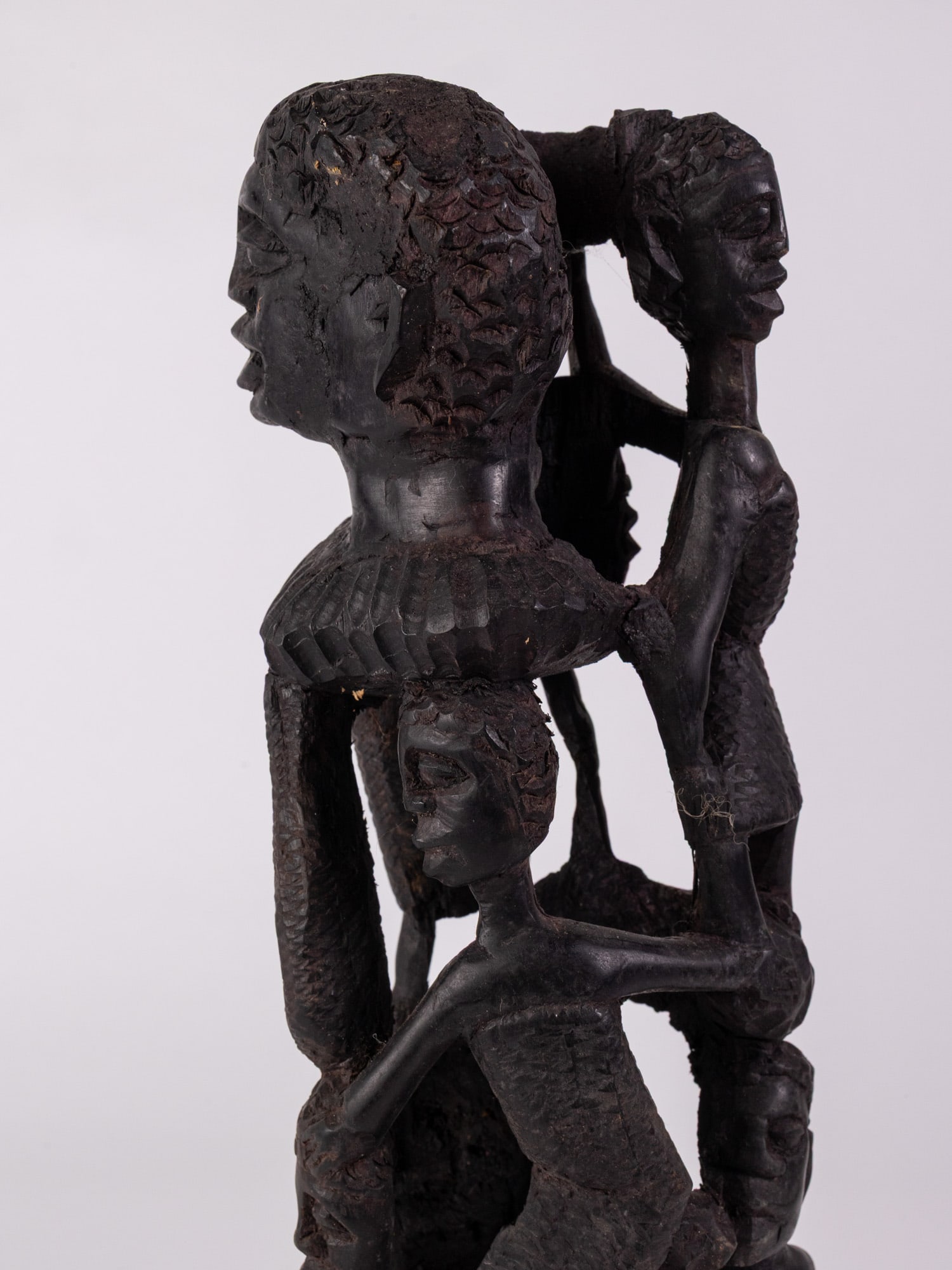 African Makonde Tree of Life Sculpture - 4