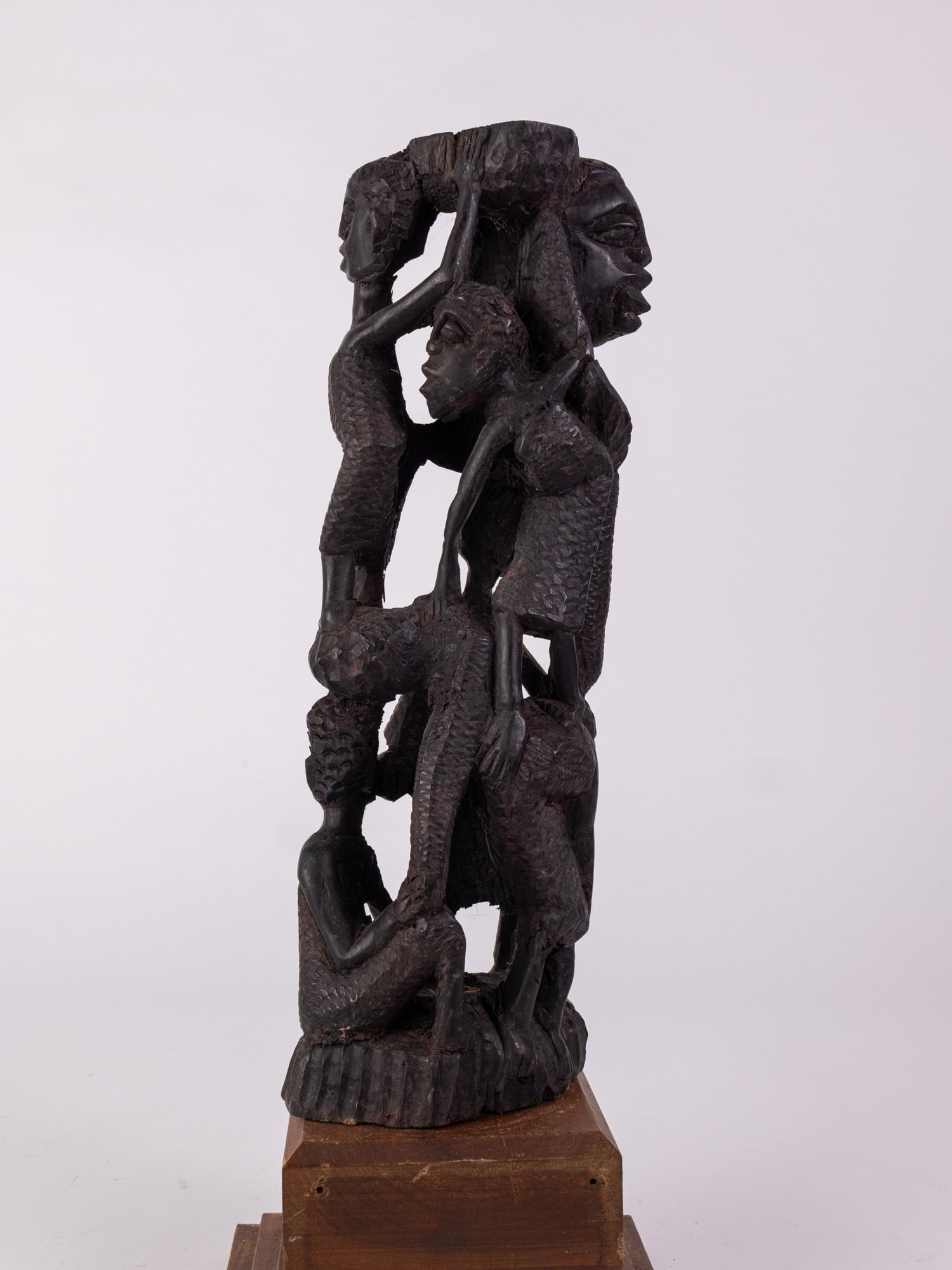African Makonde Tree of Life Sculpture - 5