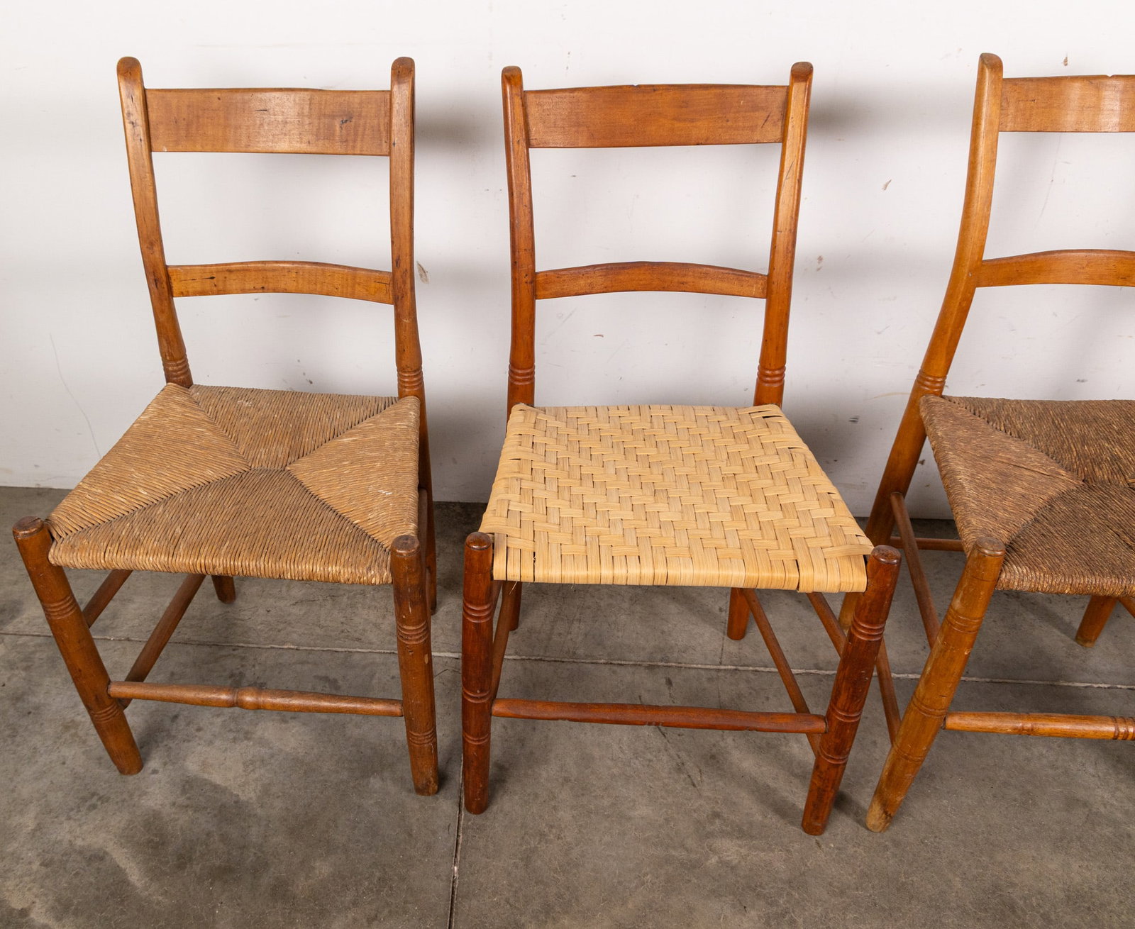 Four Antique Dining Chairs - 2