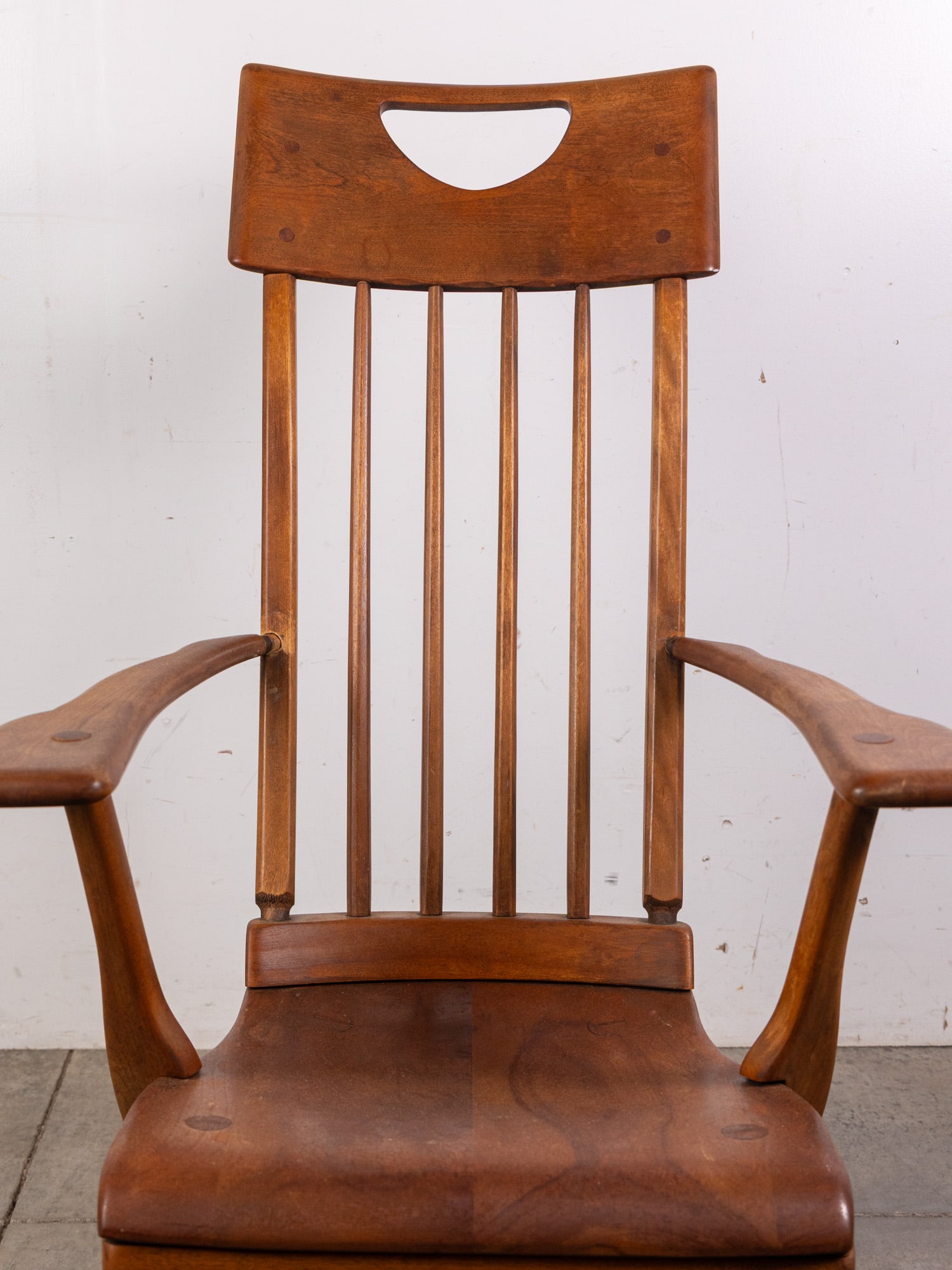 Sikes Co. Colonial American Revival High-Back Rocking Chair - 2