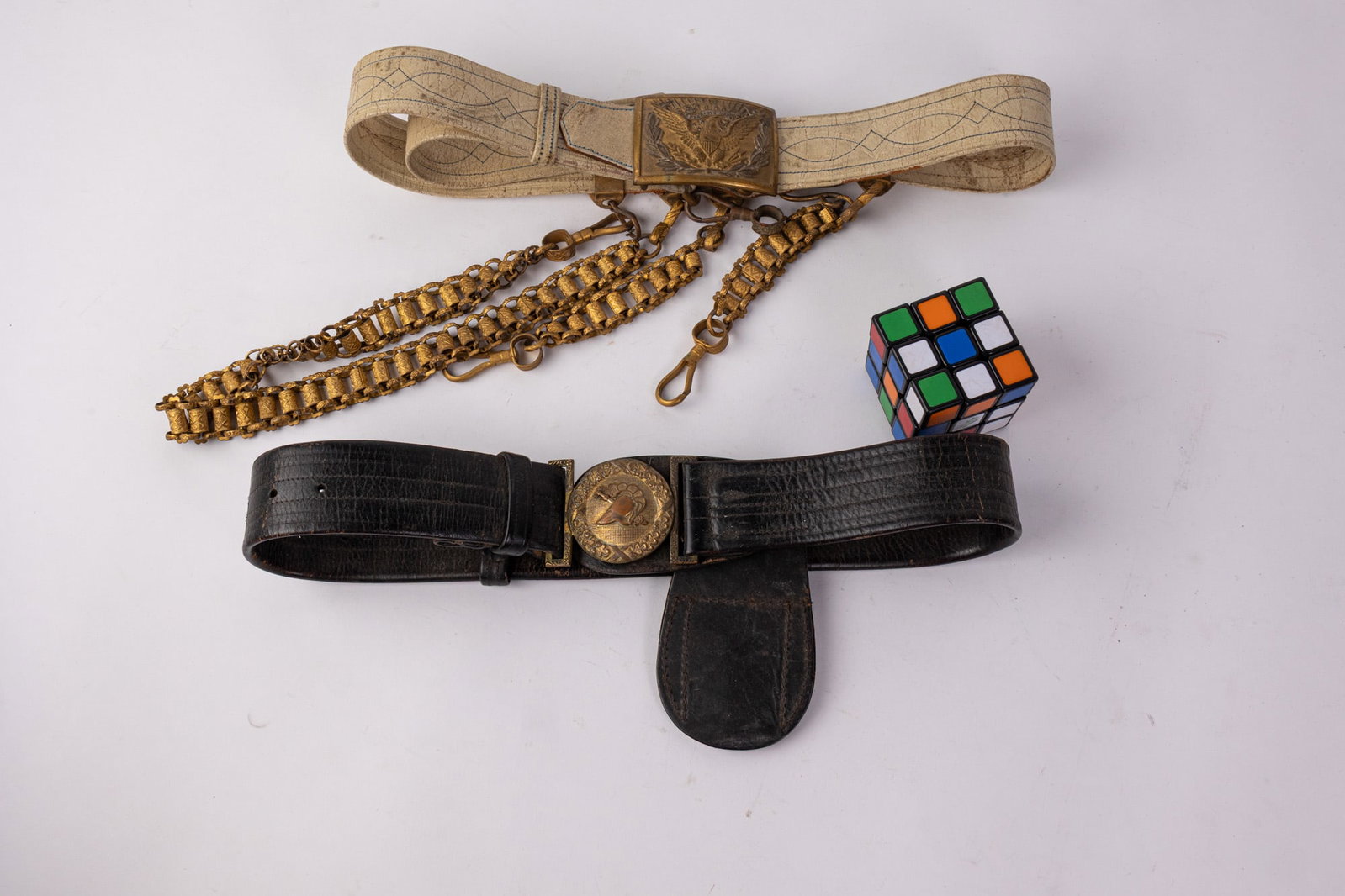 Pair of Antique Sword Belts - 2