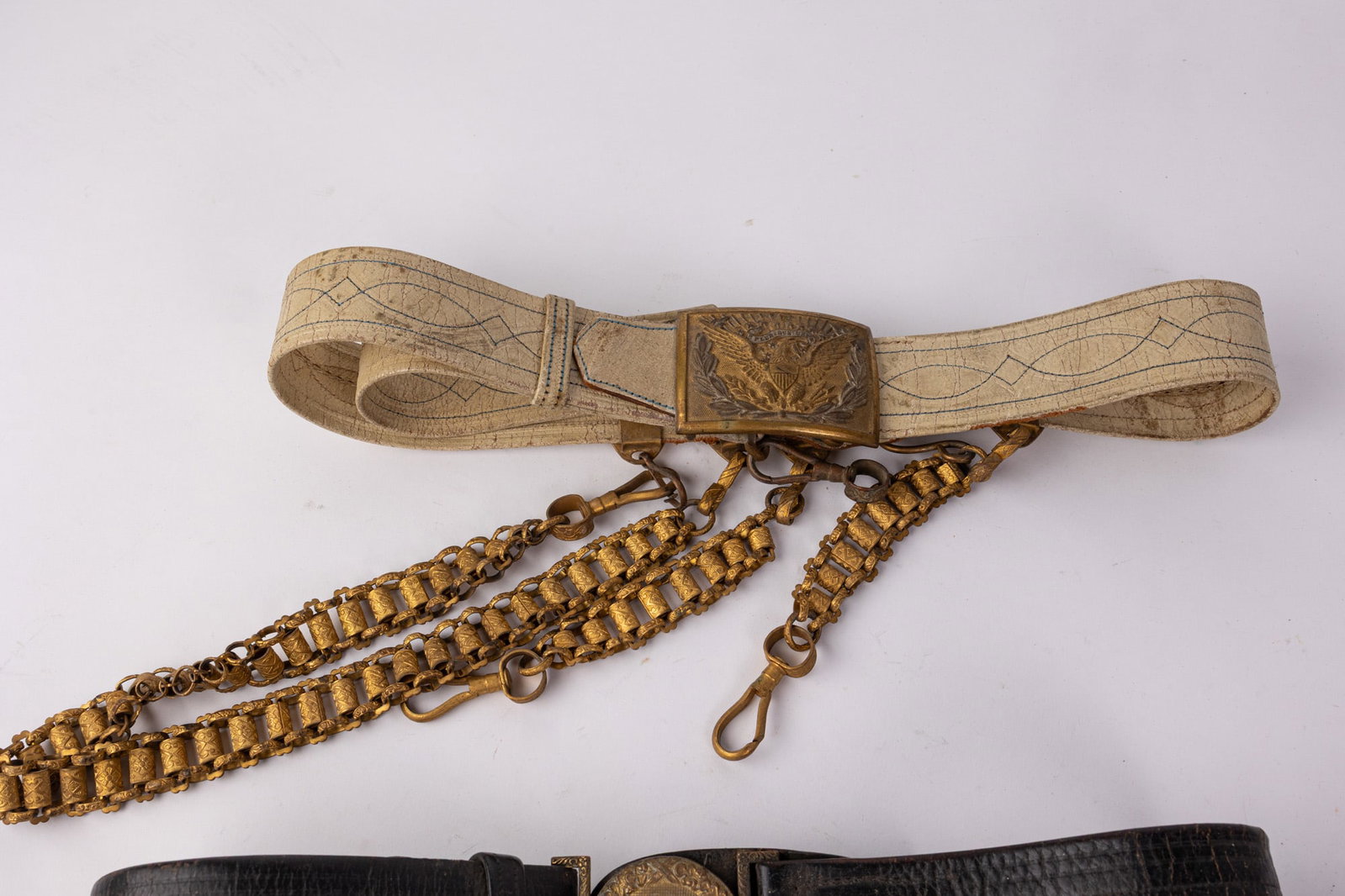 Pair of Antique Sword Belts - 3