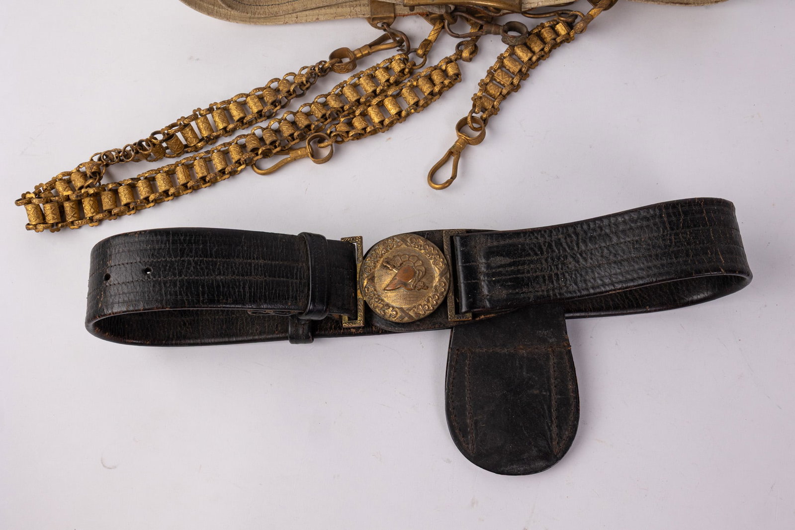Pair of Antique Sword Belts - 4