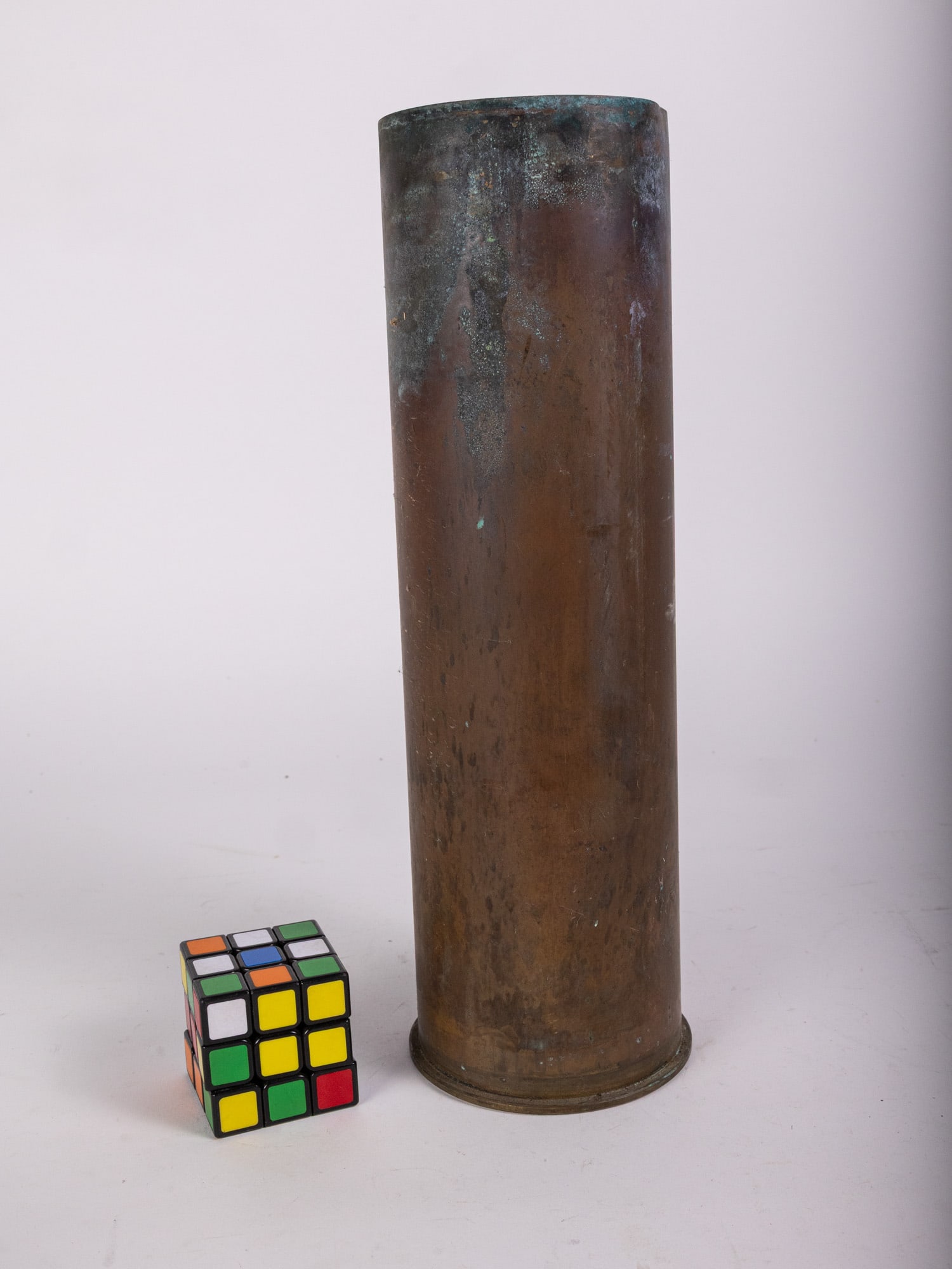 Vintage 105mm Solid Brass Artillery Shell - 2
