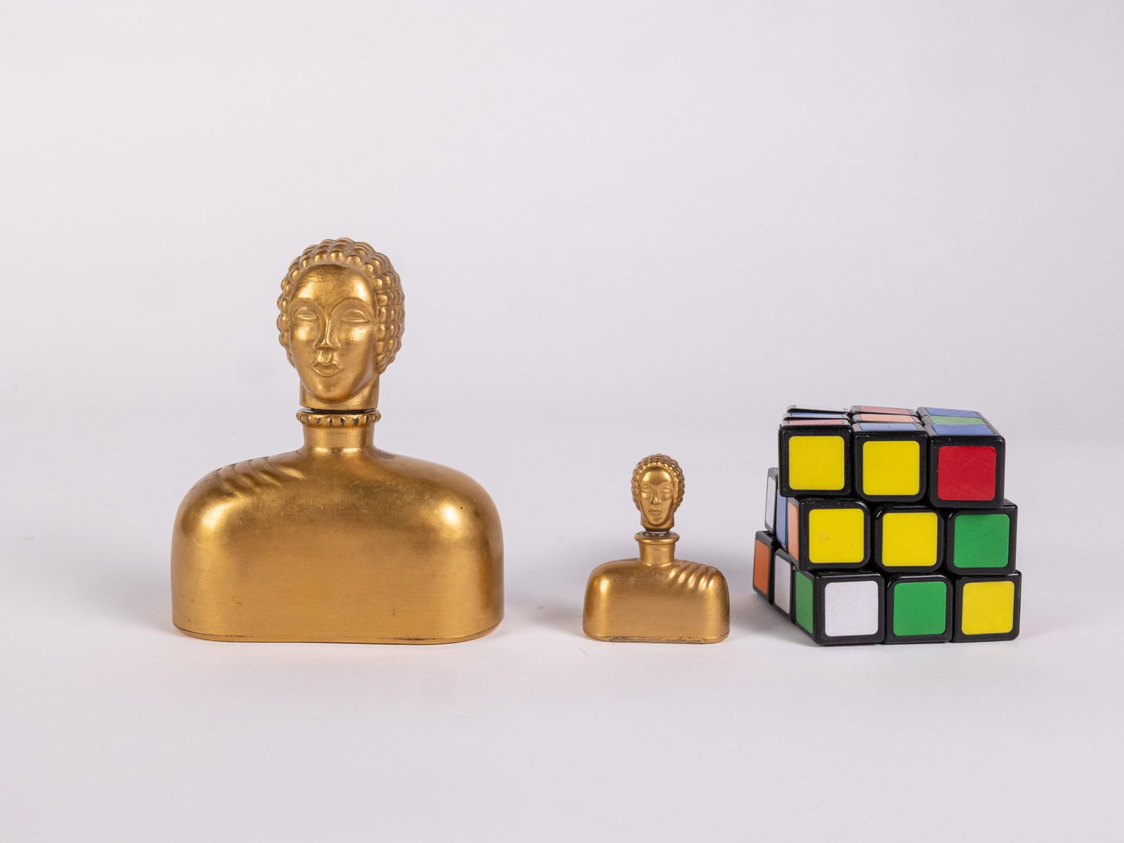 (2) Hattie Carnegie Figural Gilded Perfume Bottles - 2