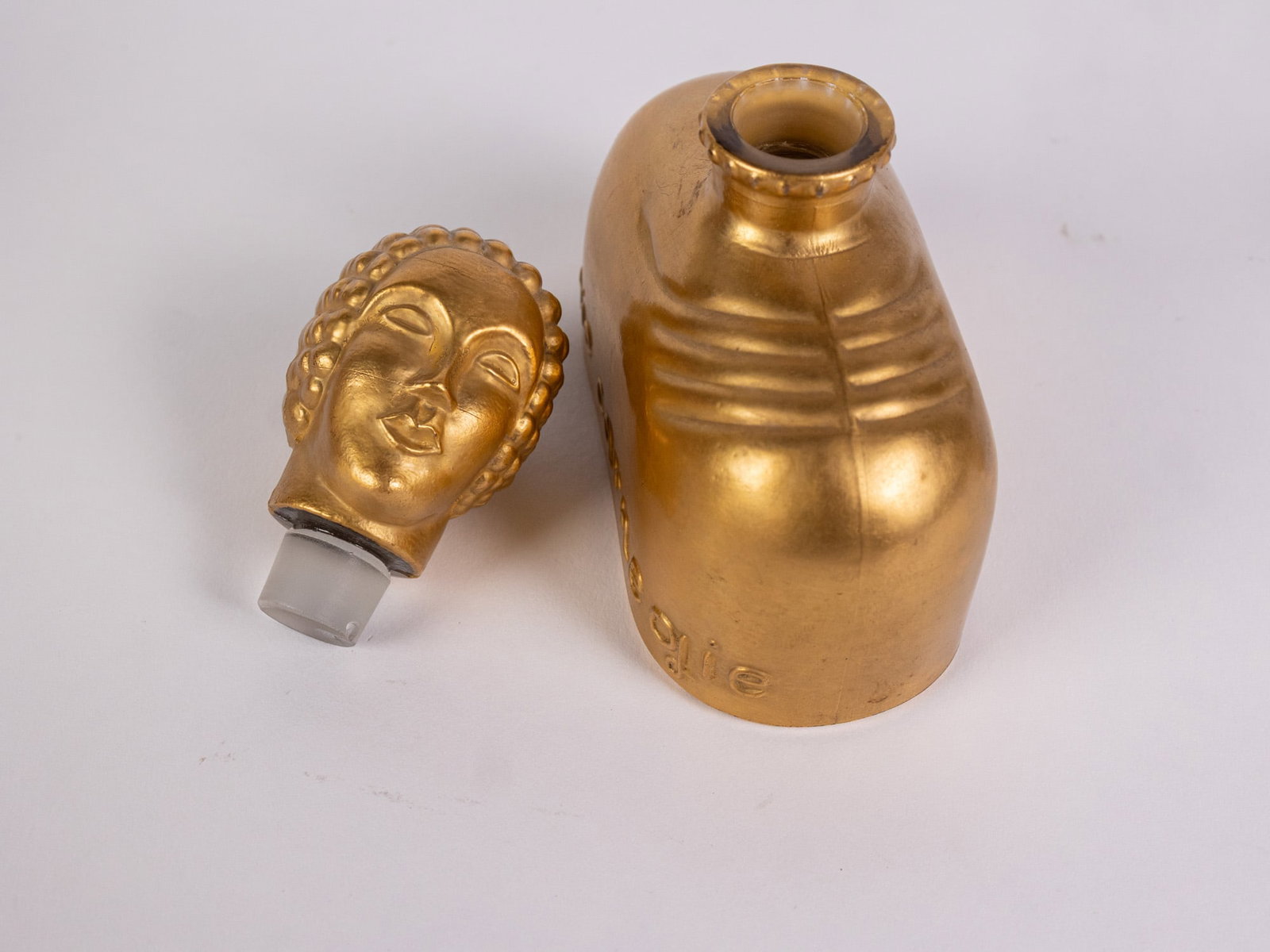 (2) Hattie Carnegie Figural Gilded Perfume Bottles - 6