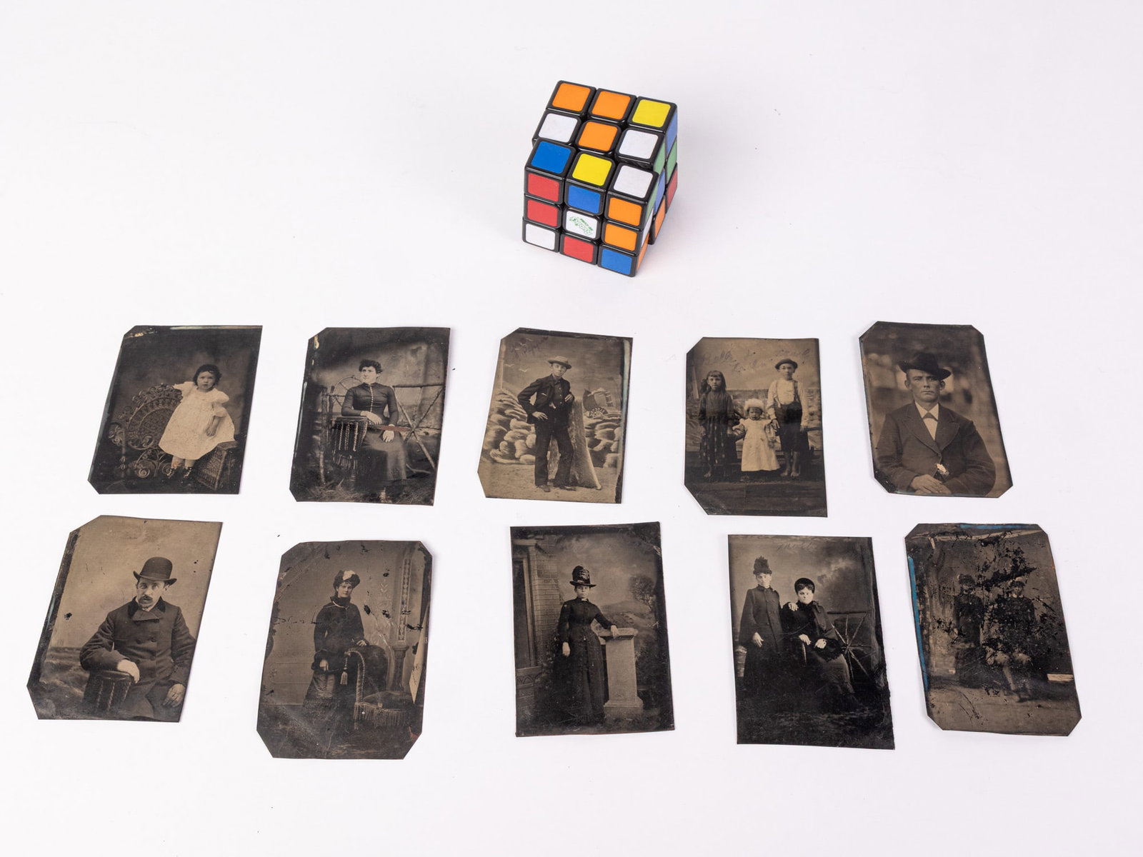 Grouping of Antique Early Tintype Photos - 2