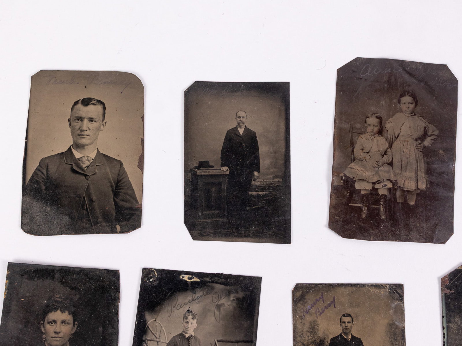 Grouping of Antique Early Tintype Photos - 3
