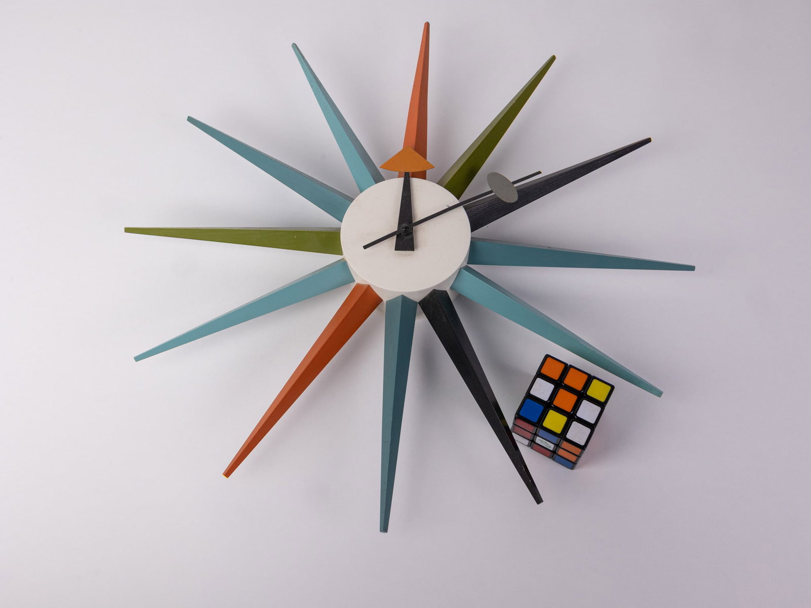 George Nelson Sunburst Wall Clock - 2