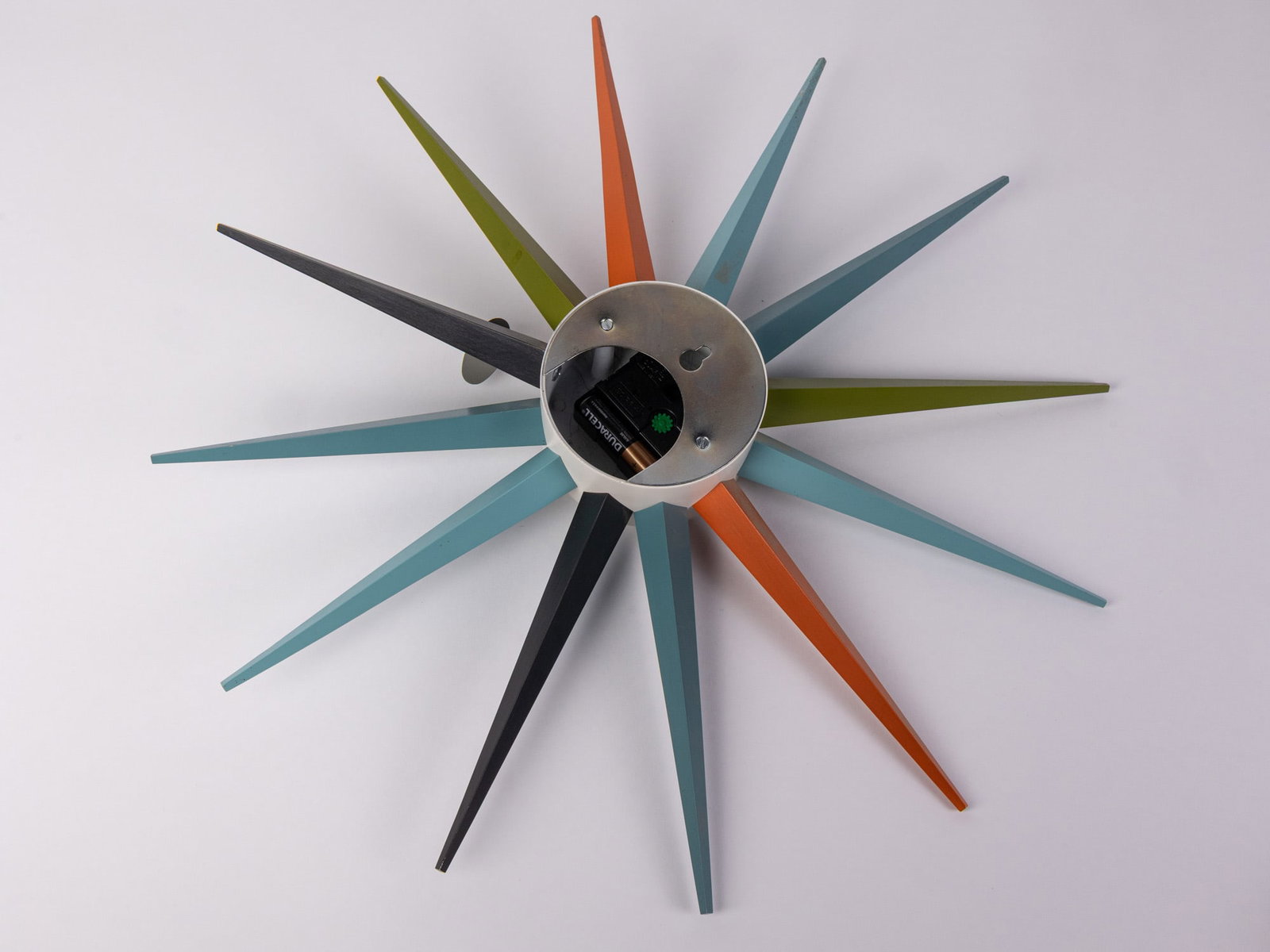 George Nelson Sunburst Wall Clock - 4