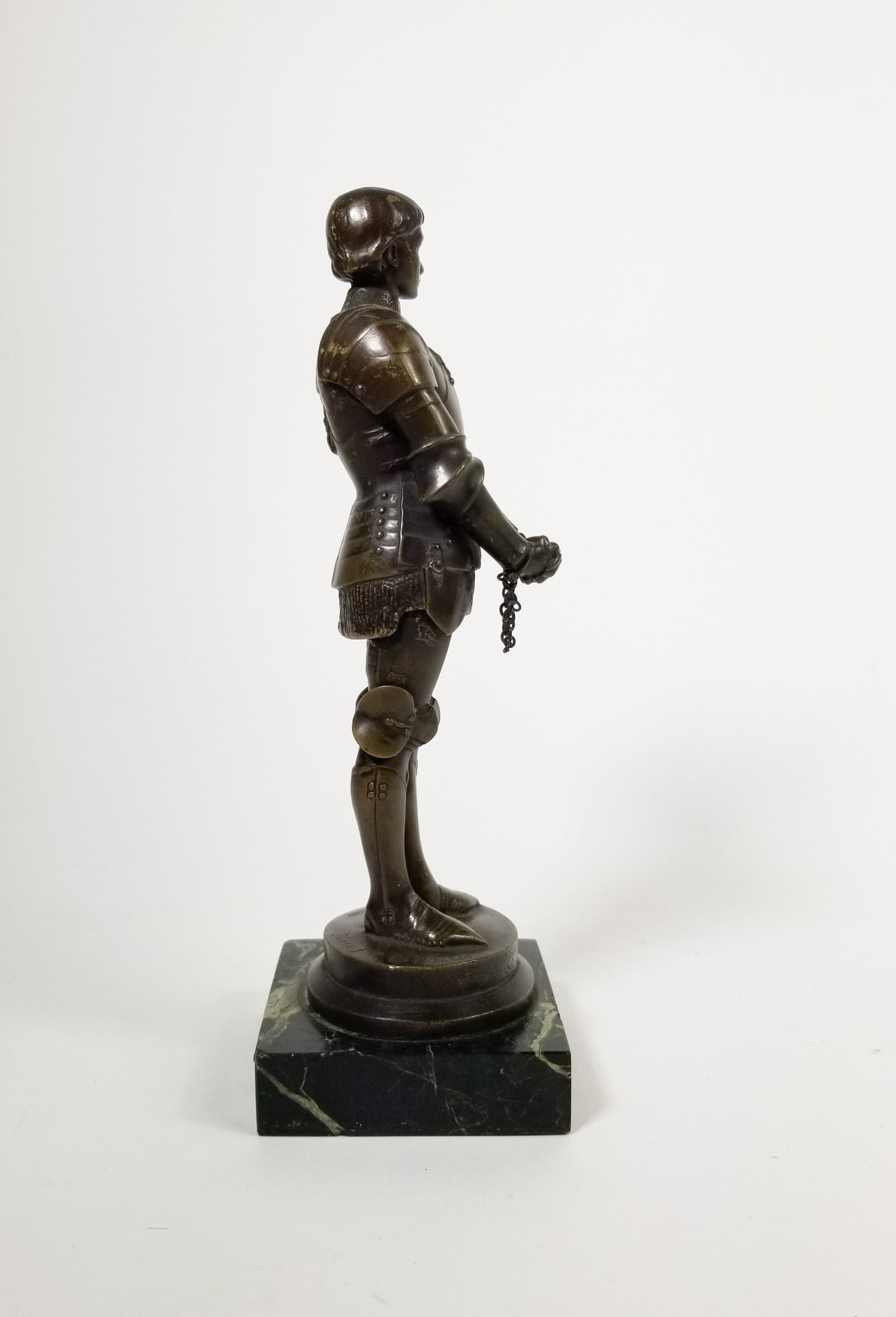 After Louis-Ernest Barrias, "Jeanne D'Arc" 9" Bronze Sculpture - 5
