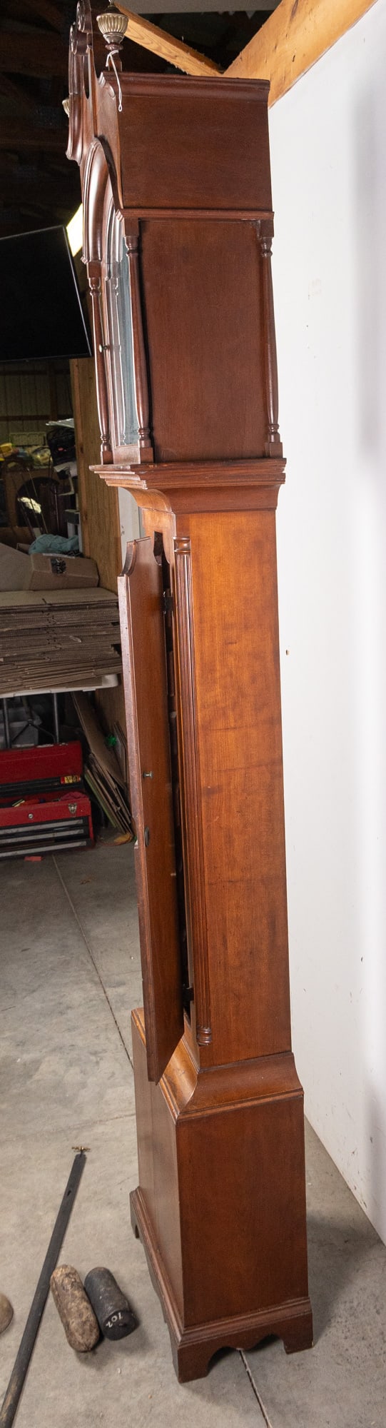 Becon Ware of Salem, New Jersey Antique Tall Case Clock - 7