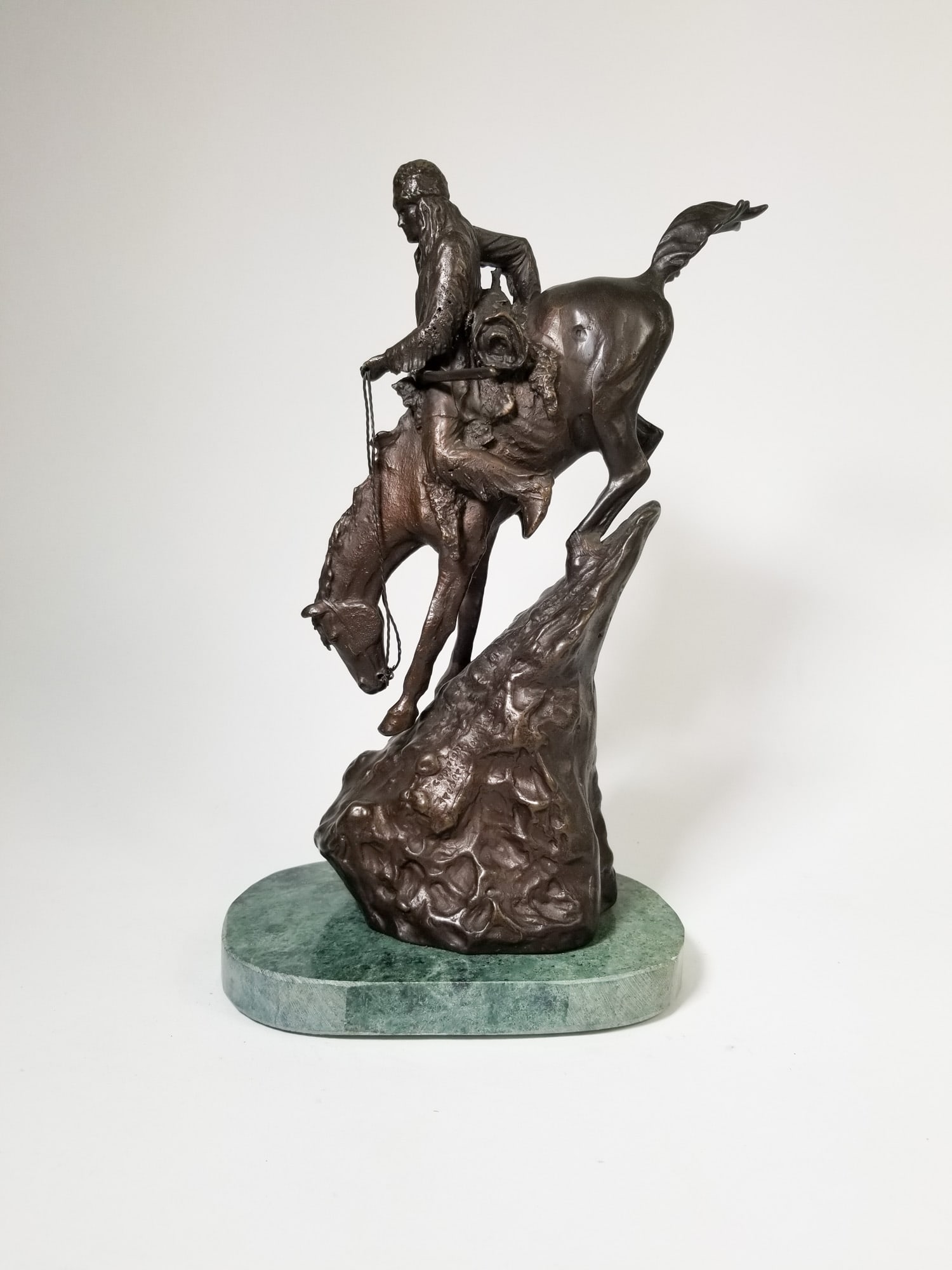 Remington "The Mountain Man" Reproduction Bronze Sculpture - 3