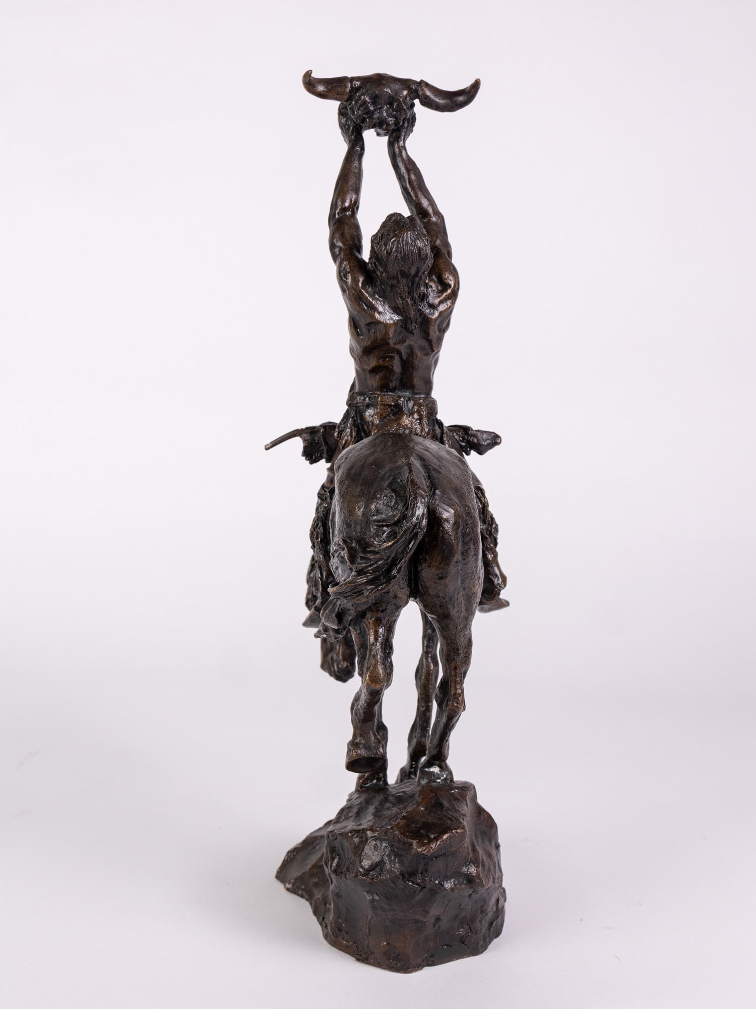 Buck McCain 1988 Franklin Mint "Prayer to the Healing Spirit" Bronze Sculpture - 10