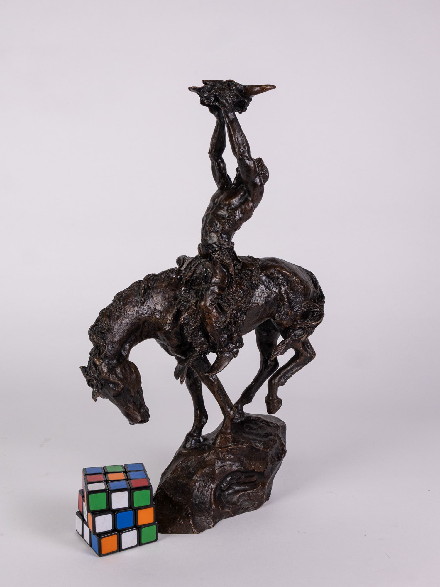 Buck McCain 1988 Franklin Mint "Prayer to the Healing Spirit" Bronze Sculpture - 2