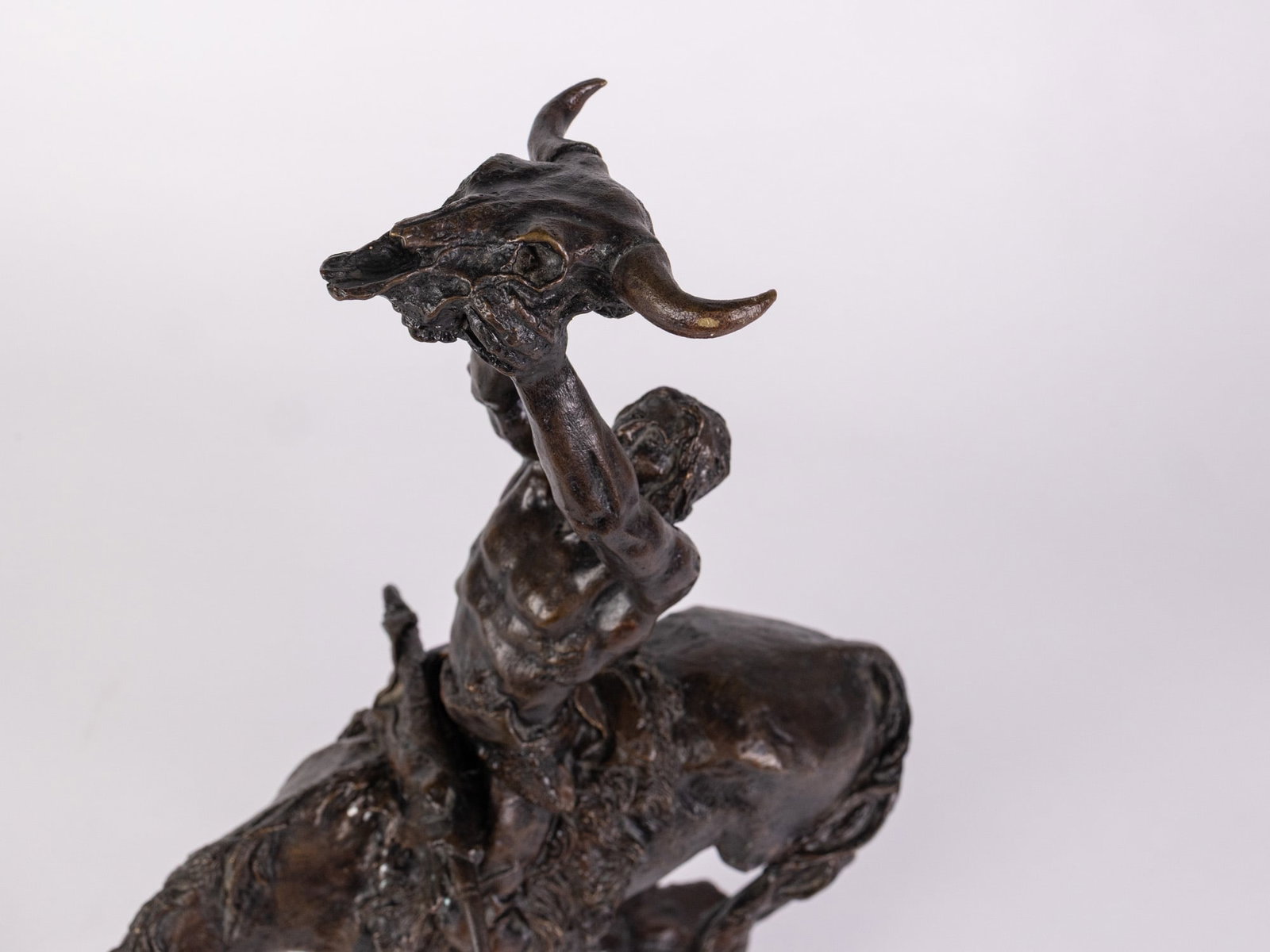 Buck McCain 1988 Franklin Mint "Prayer to the Healing Spirit" Bronze Sculpture - 6