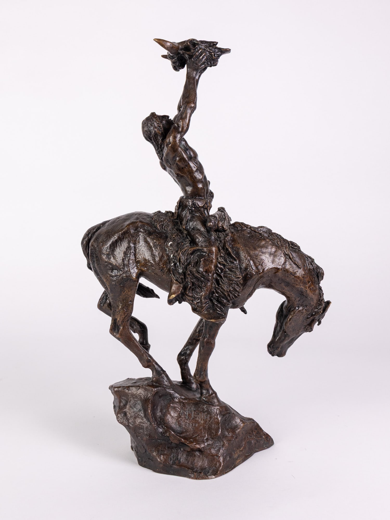 Buck McCain 1988 Franklin Mint "Prayer to the Healing Spirit" Bronze Sculpture - 8
