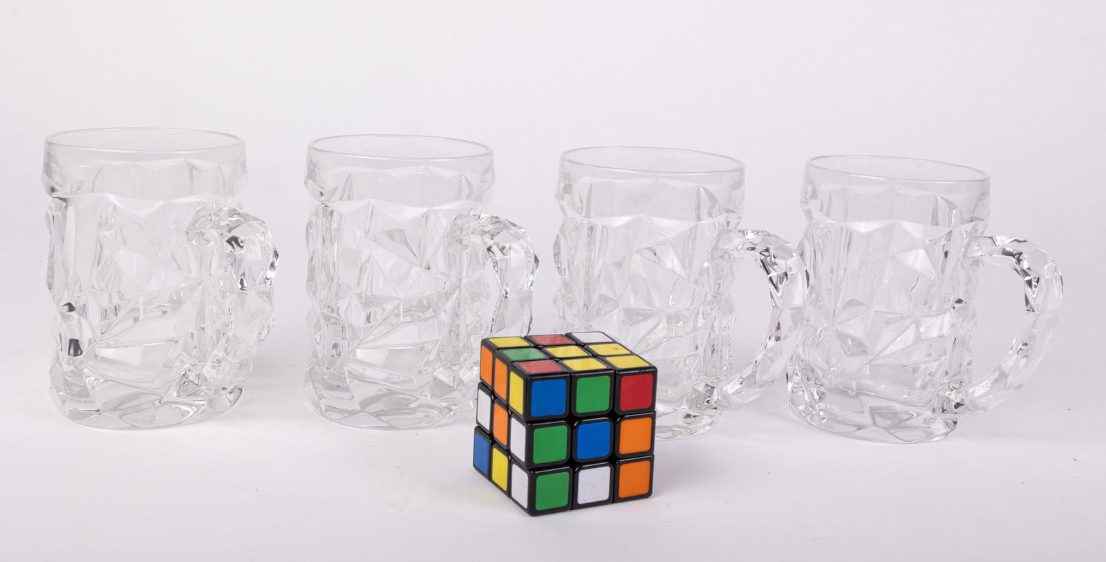 (4) Tiffany & Co. Rock Cut Mugs - 2