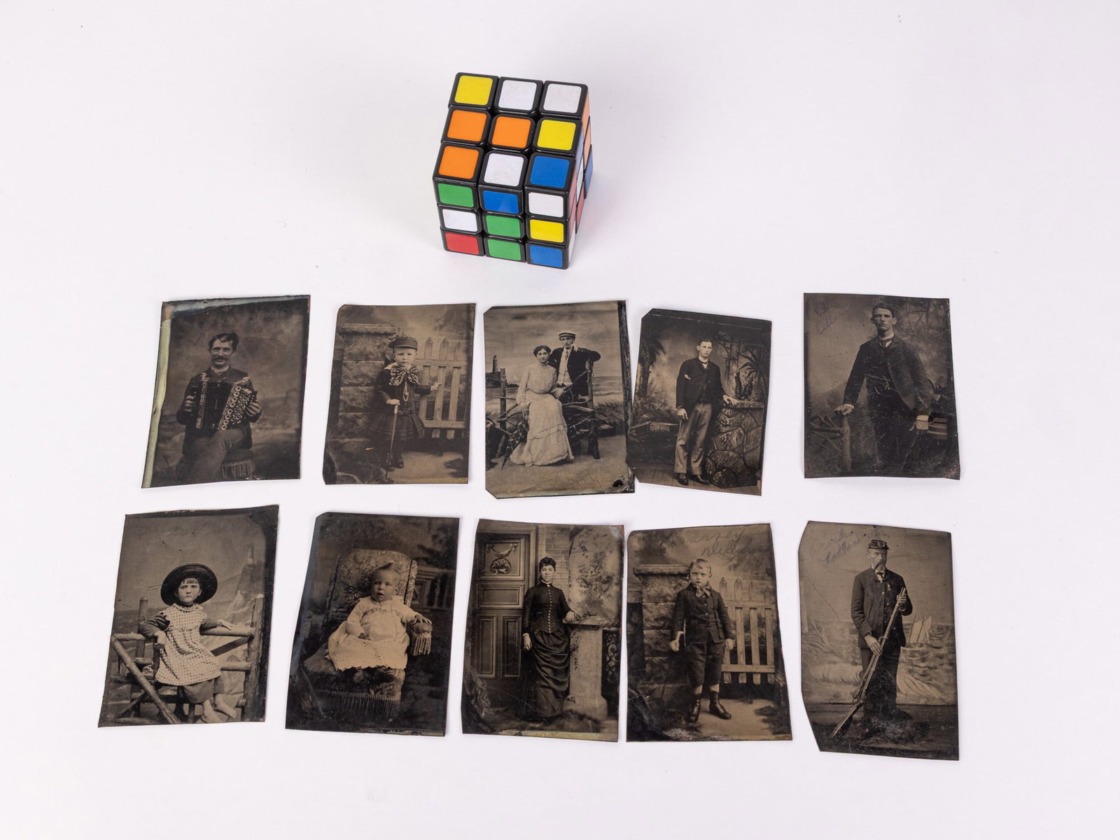 Grouping of Antique Early Tintype Photos - 2