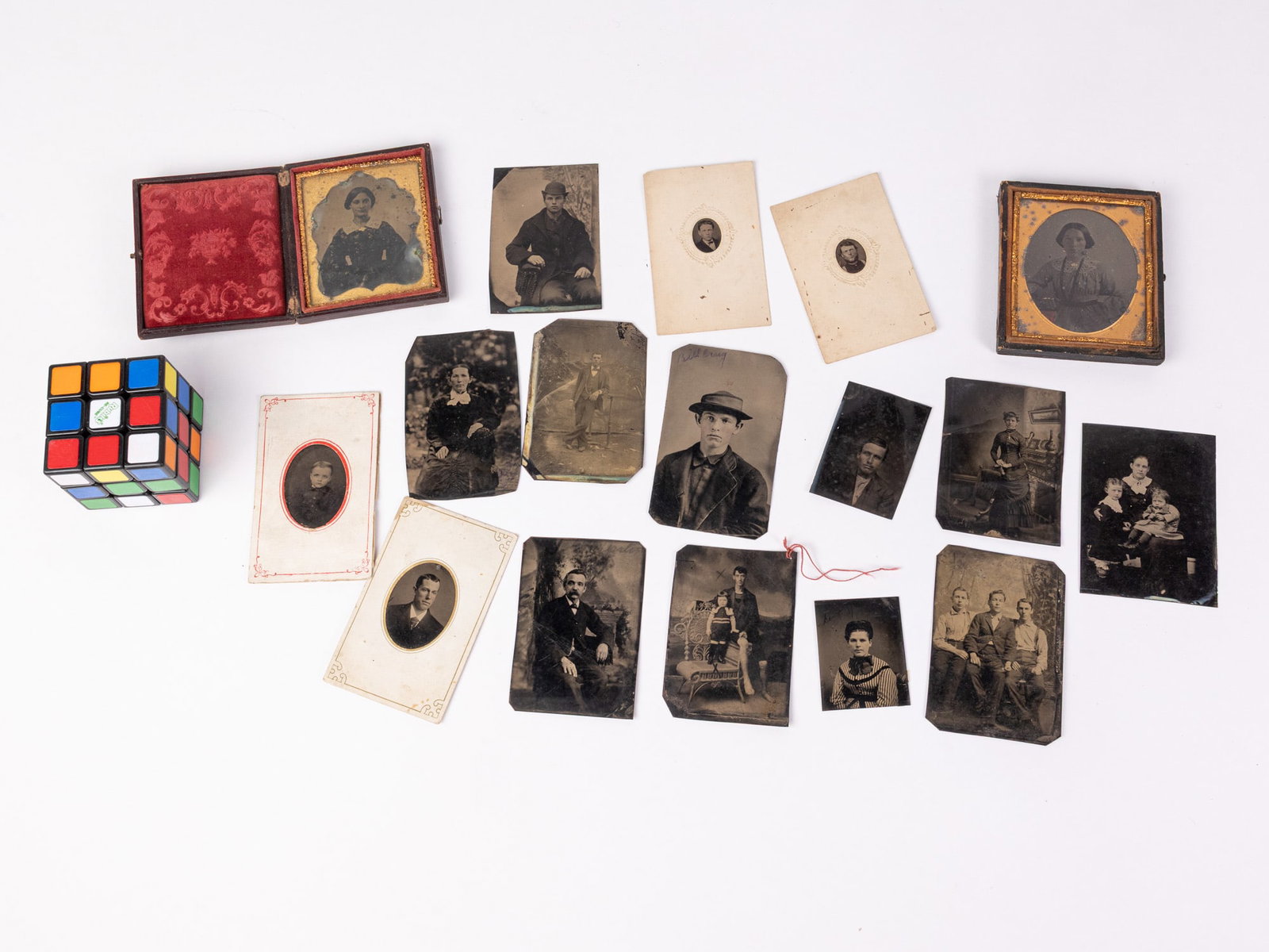 Grouping of Antique Early Tintype Photos - 2