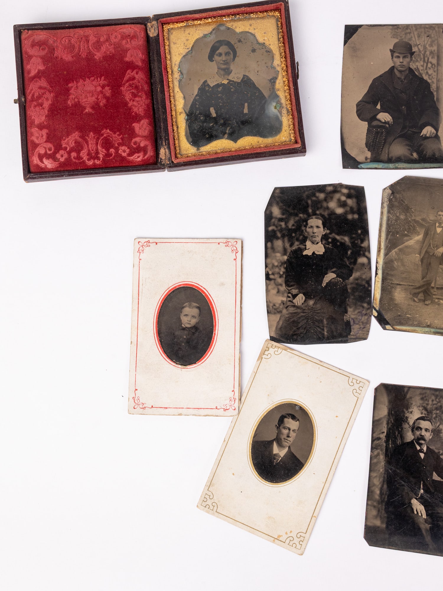 Grouping of Antique Early Tintype Photos - 3