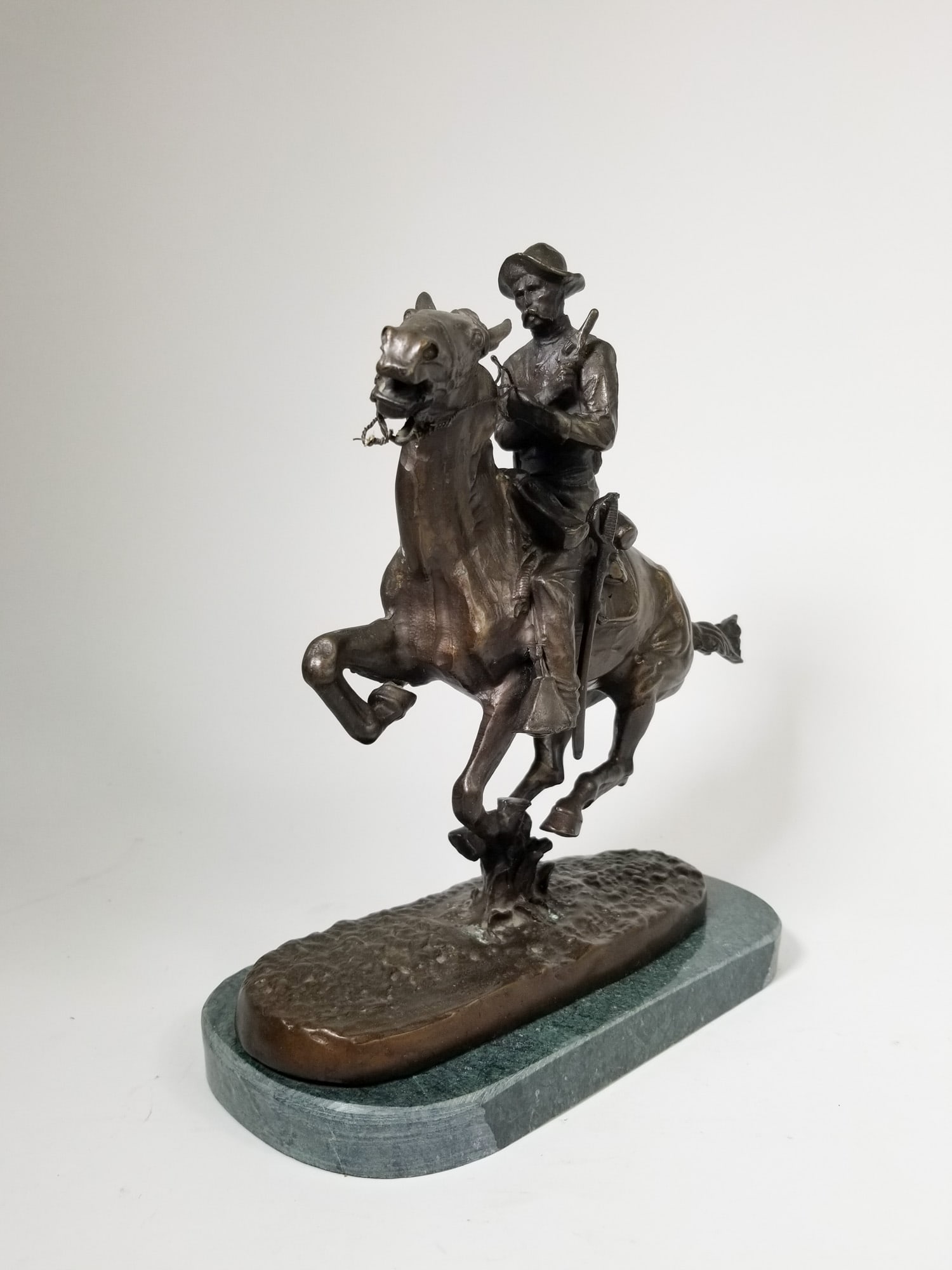 Remington "Trooper of the Plains" Reproduction Bronze Sculpture - 2