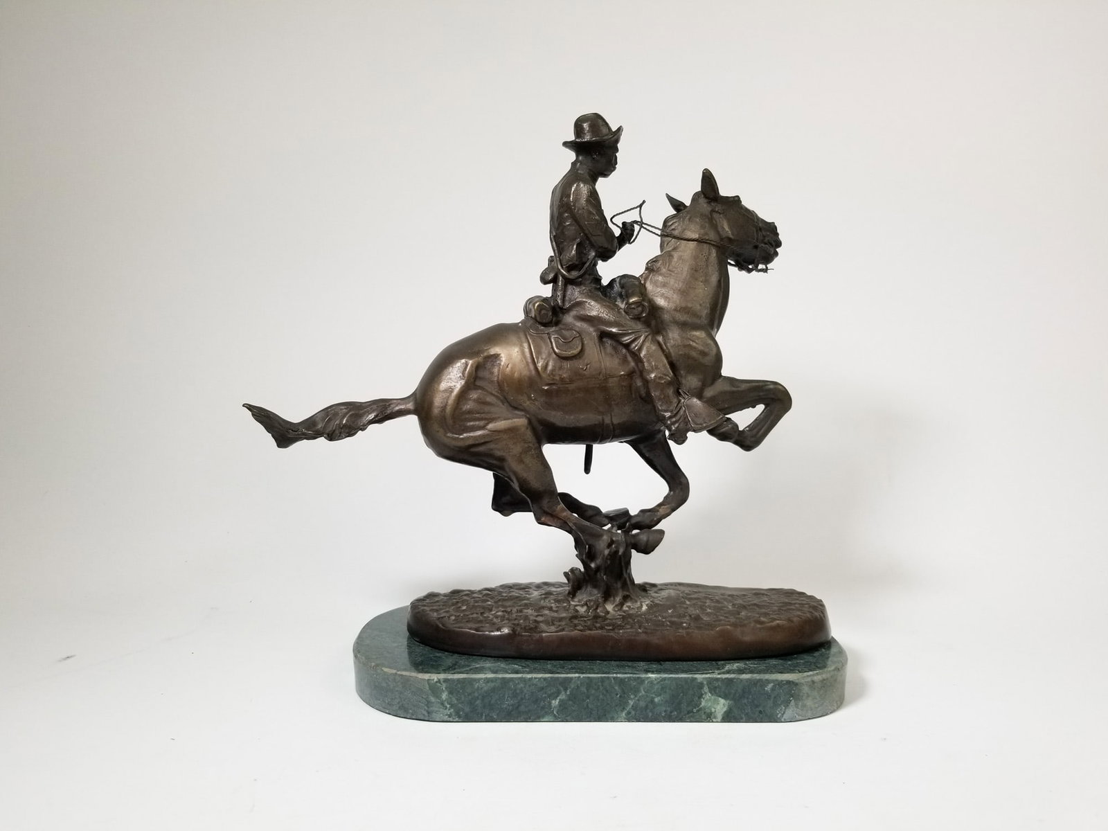 Remington "Trooper of the Plains" Reproduction Bronze Sculpture - 3