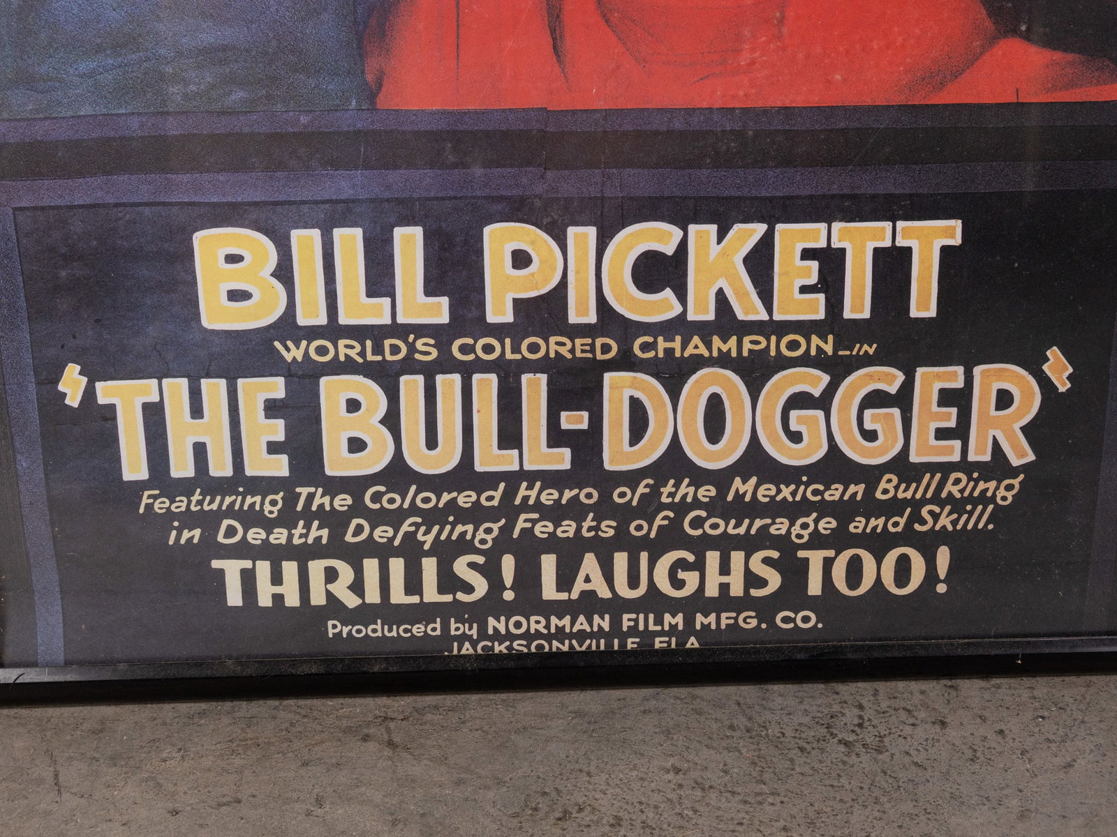 Bill Pickett "The Bull-Dogger" Framed Movie Poster - 2