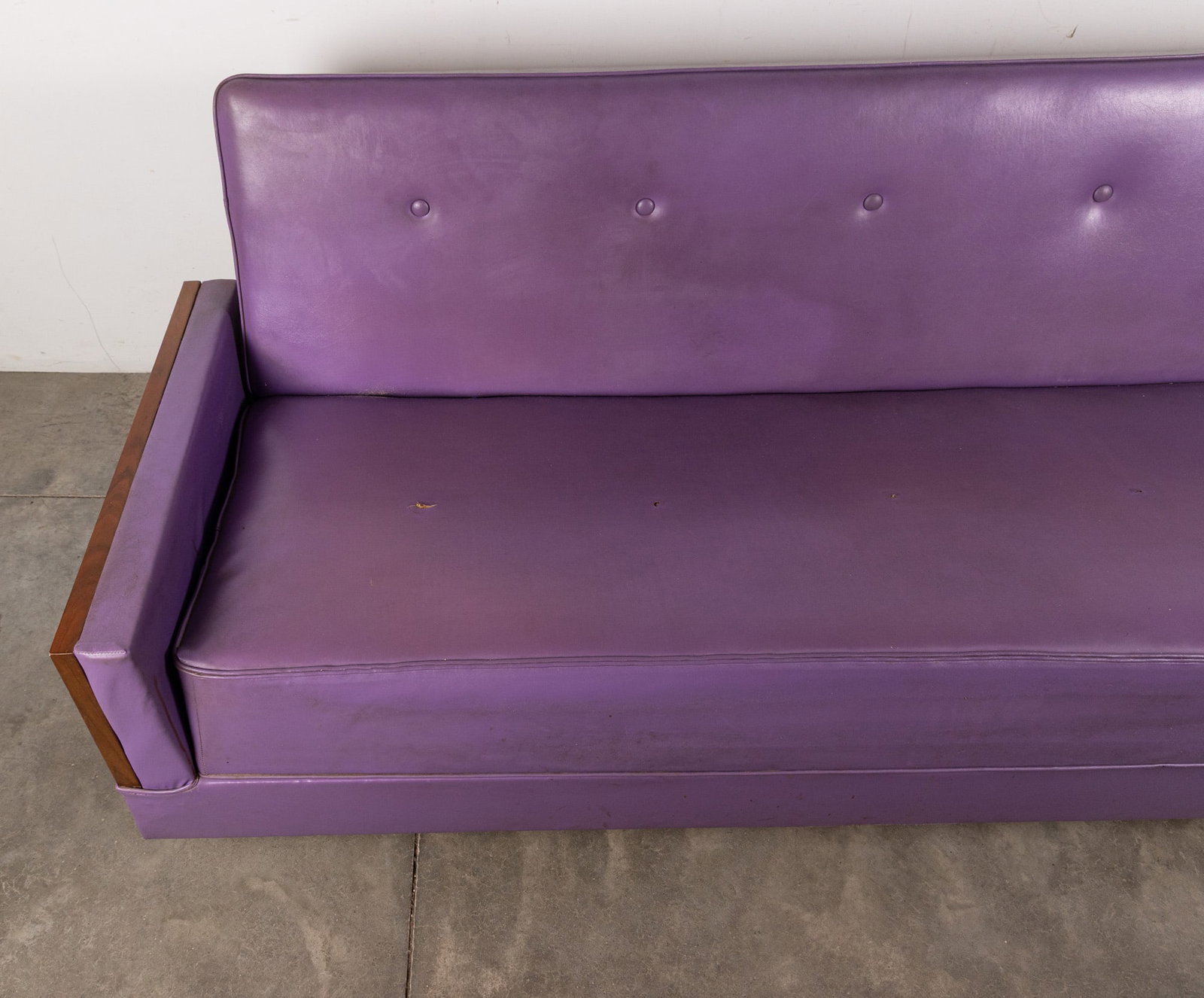 Groovy Purple Vintage Mid Century Sleeper Sofa - 2