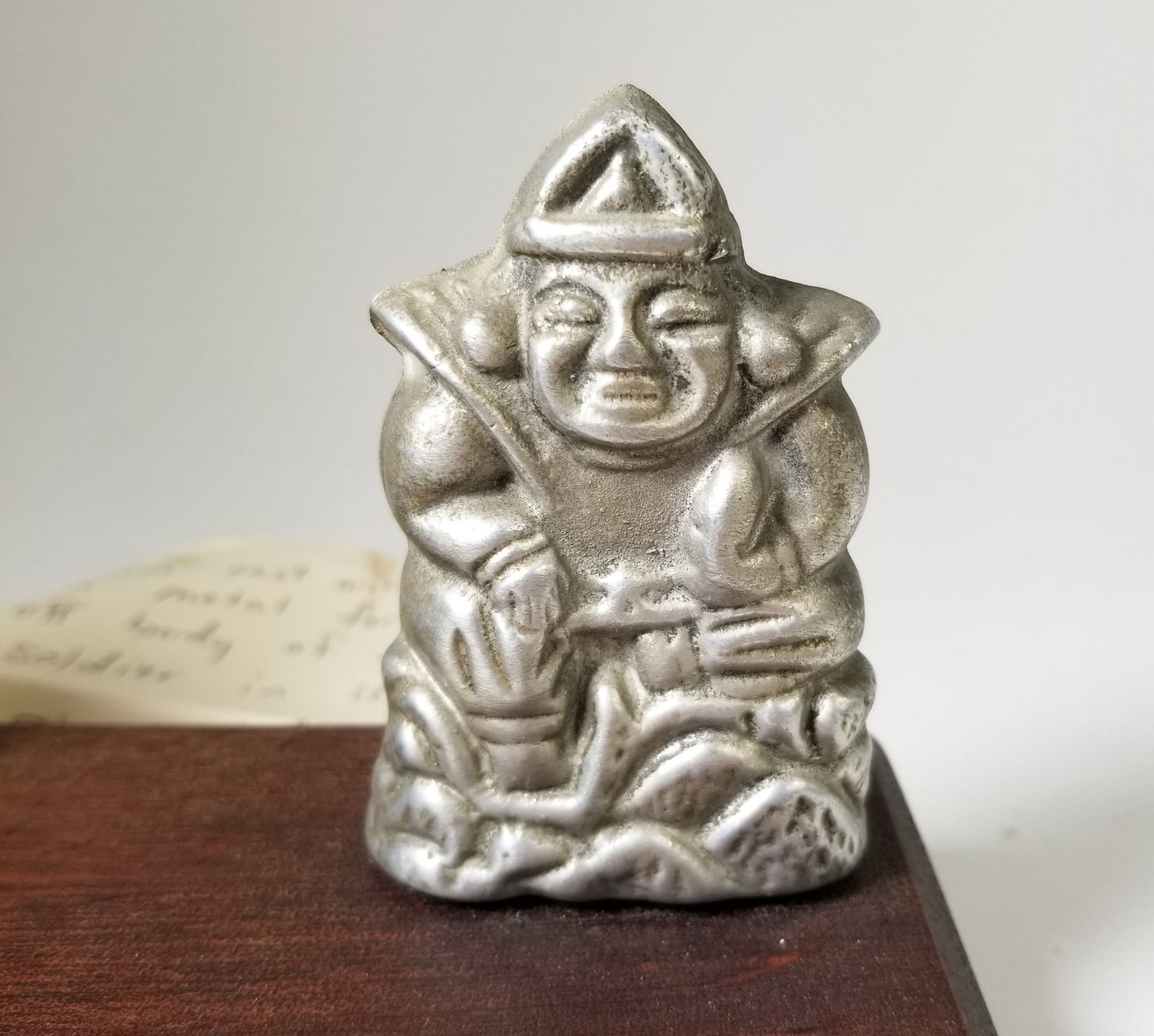 Two WWII Cast Metal Japanese Figurines - 4
