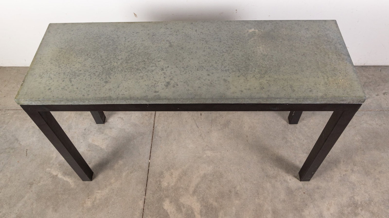 Contemporary Stone-Top Console Table with Sleek Profile - 2