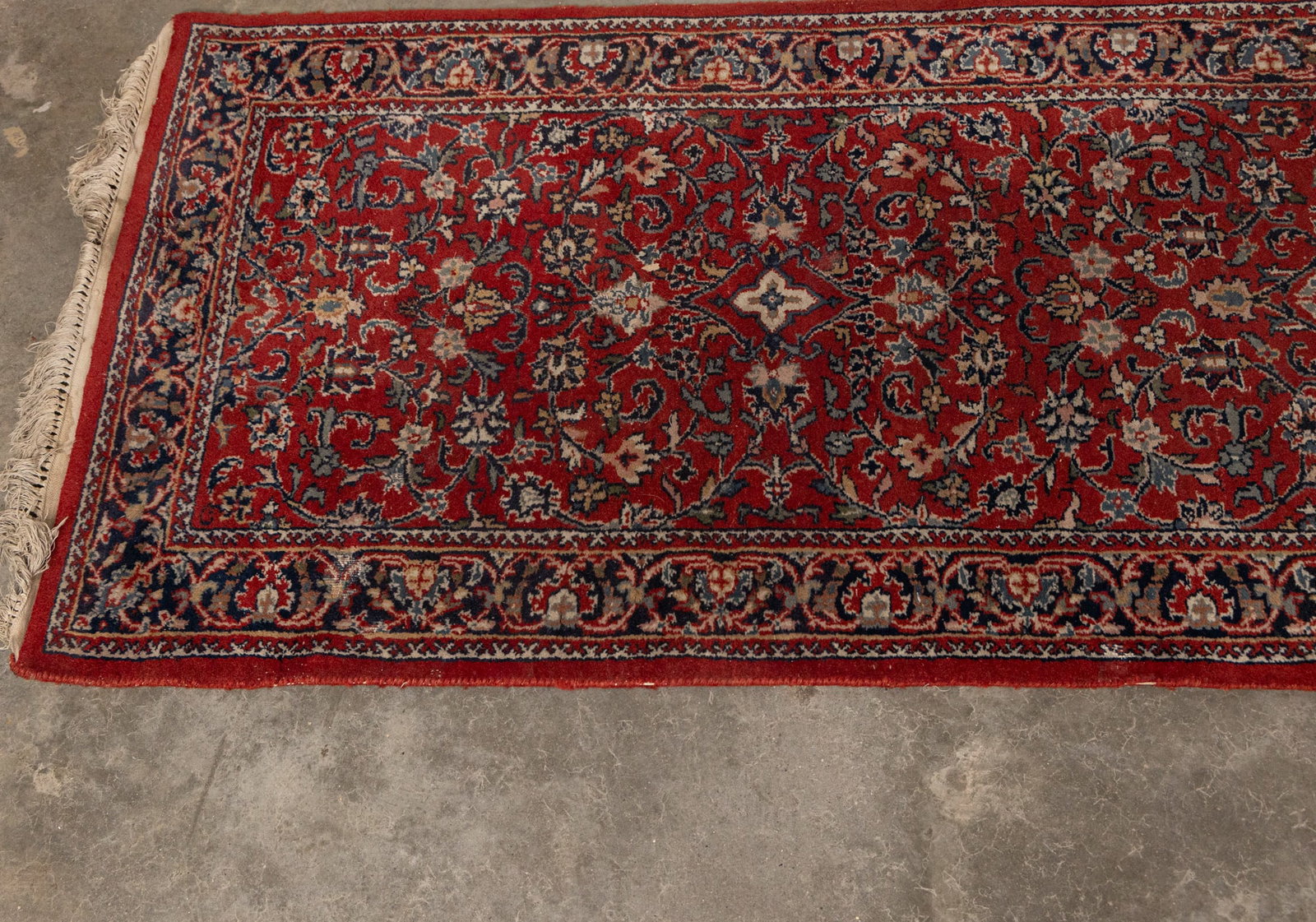 Vintage Red Oriental Runner Rug - 2
