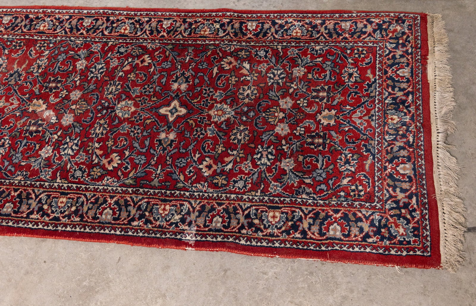 Vintage Red Oriental Runner Rug - 7
